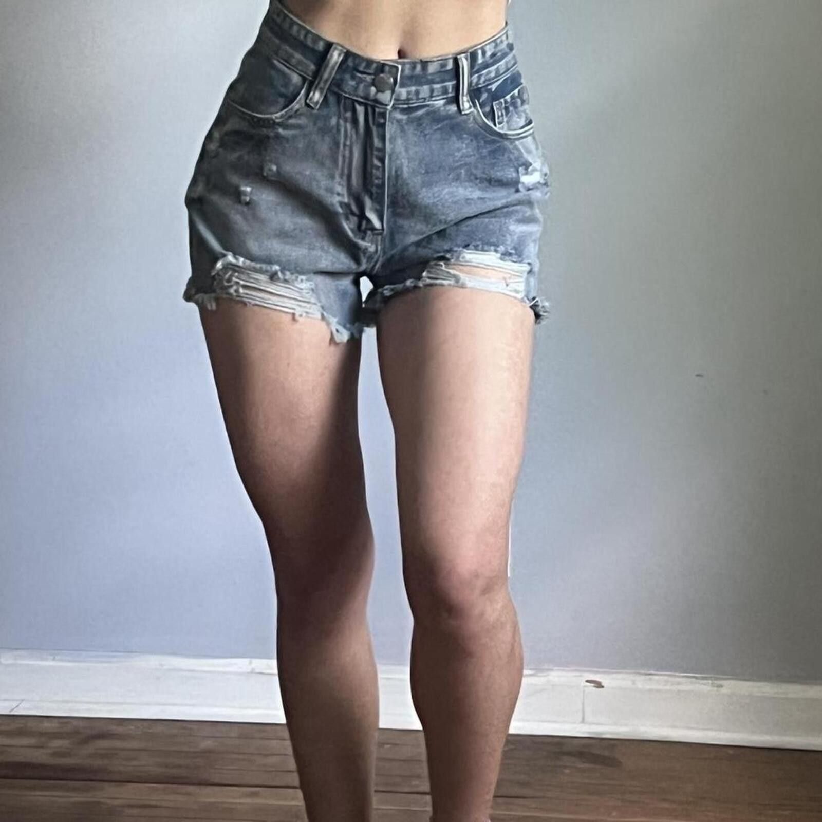 Other high waisted distressed jean shorts Size 28" / US 6 / IT 42 - 1 Thumbnail