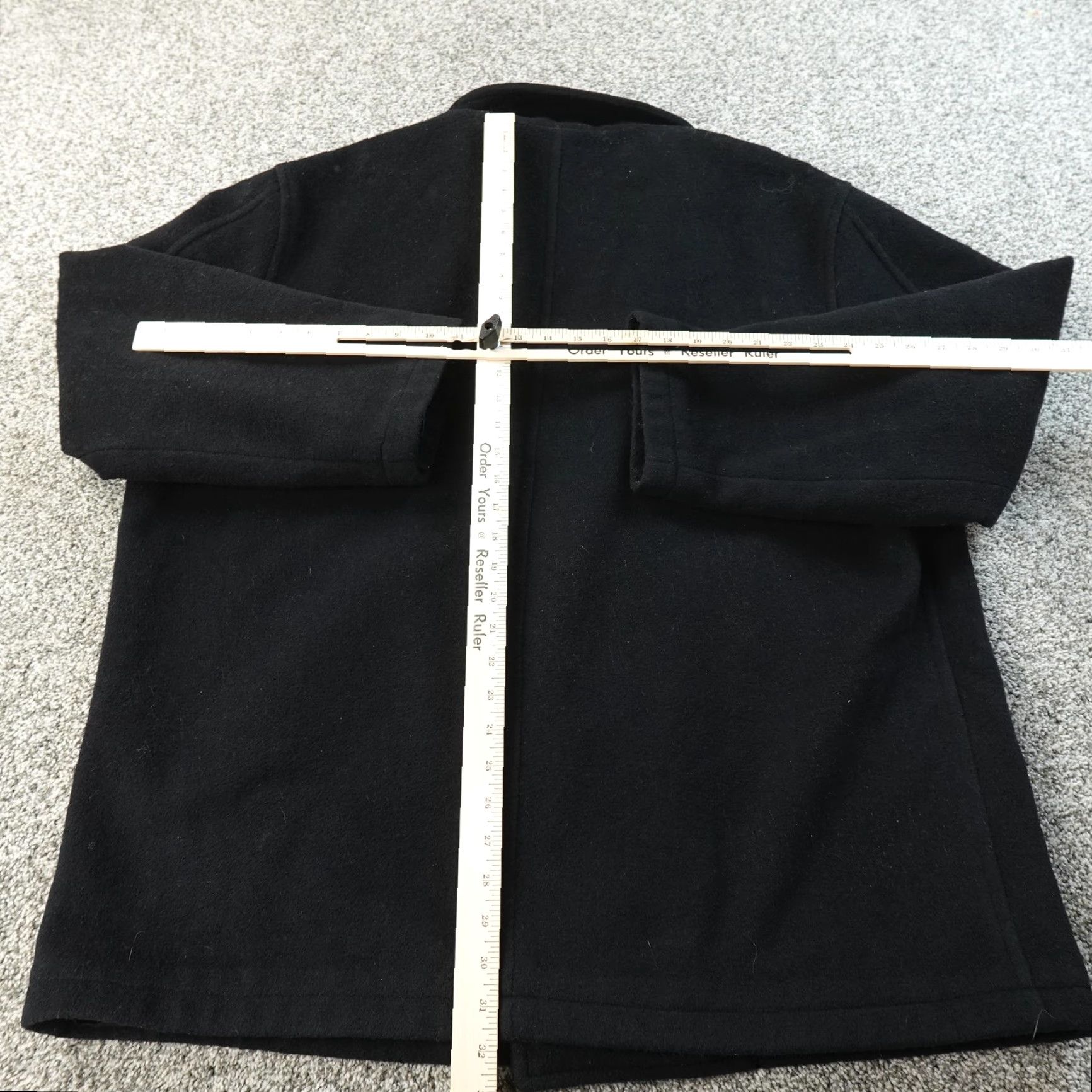 J.Crew VINTAGE J.Crew Jacket Coat Mens XL Black Wool Double Breasted Pea Coat Classic Nautical Preppy Size US XL / EU 56 / 4 - 7 Thumbnail