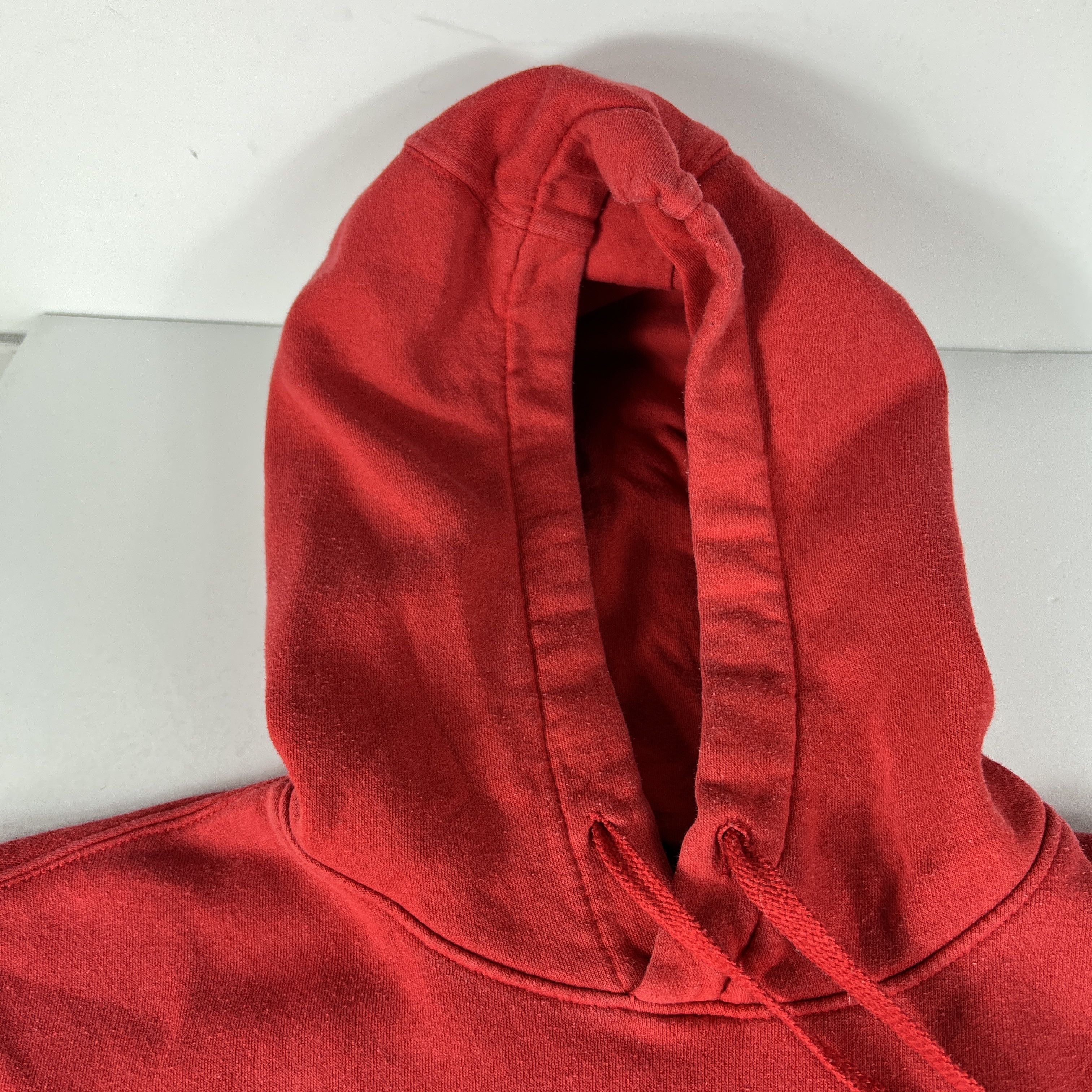 Nike Nike Sweatshirt Red Faded Check Chest Swoosh Logo Hoodie Size US L / EU 52-54 / 3 - 10 Thumbnail