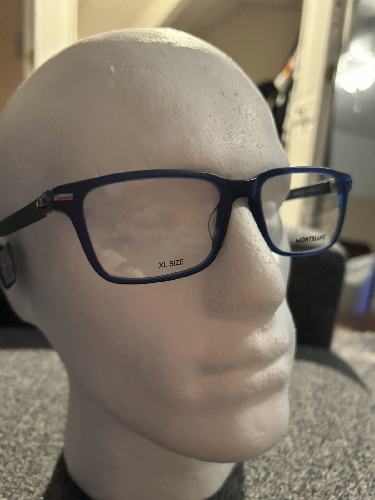 Montblanc Montblanc MB0252O 002 Blue Acetate Eyeglasses 56mm Size ONE SIZE - 7 Thumbnail