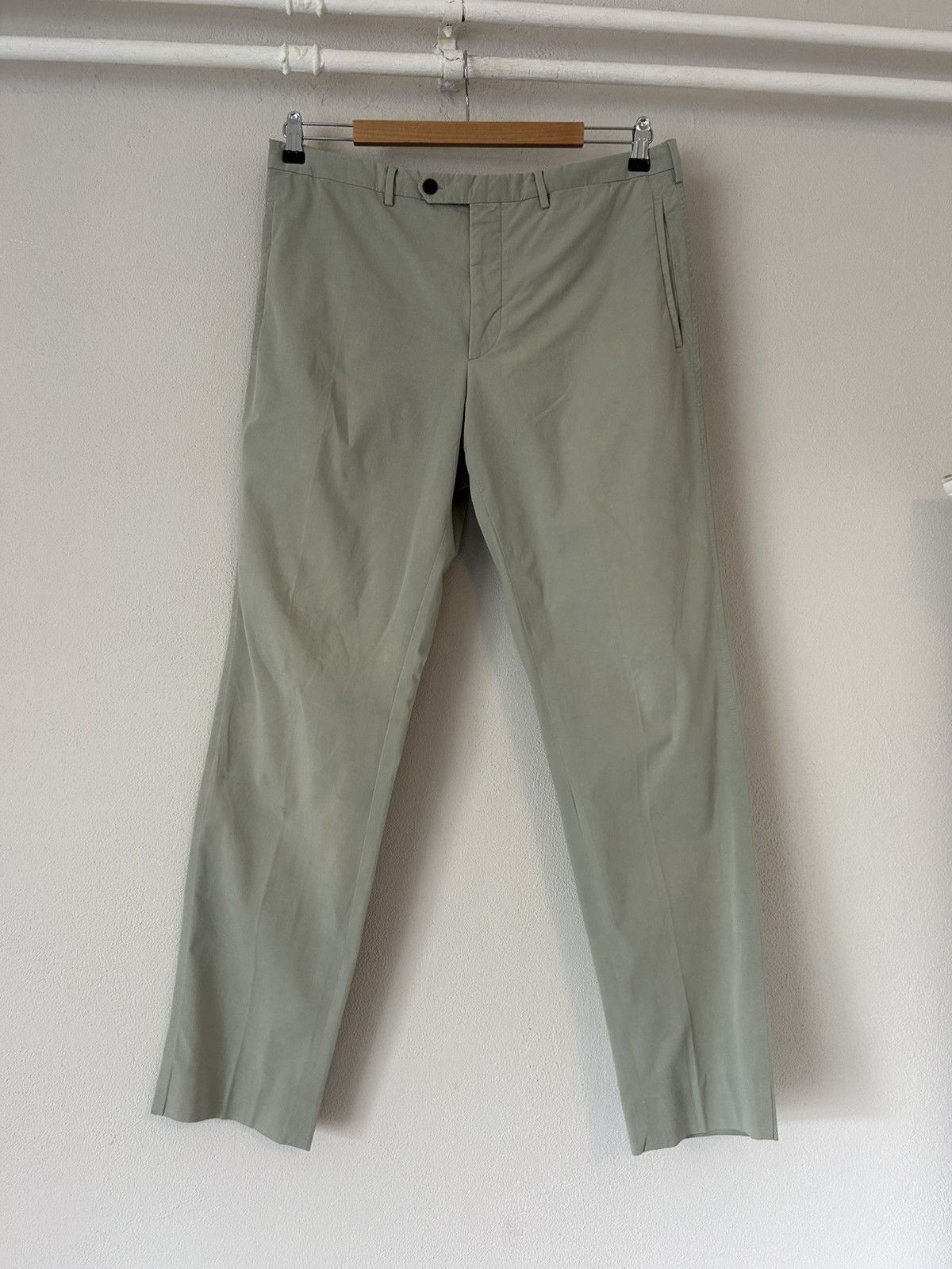 Prada Beige Cotton Trousers Size US 36 / EU 52 - 1 Thumbnail