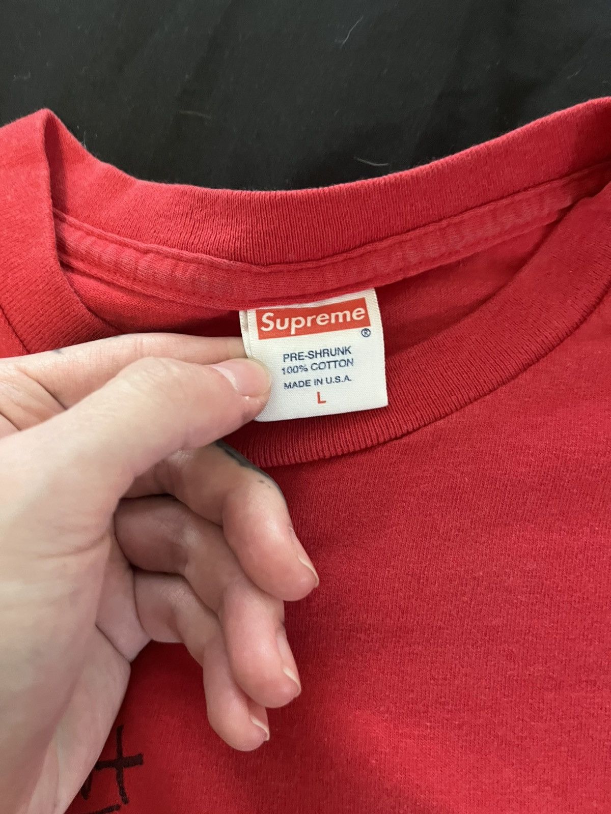 Supreme Supreme lee scratch perry sample tee Size US L / EU 52-54 / 3 - 5 Thumbnail