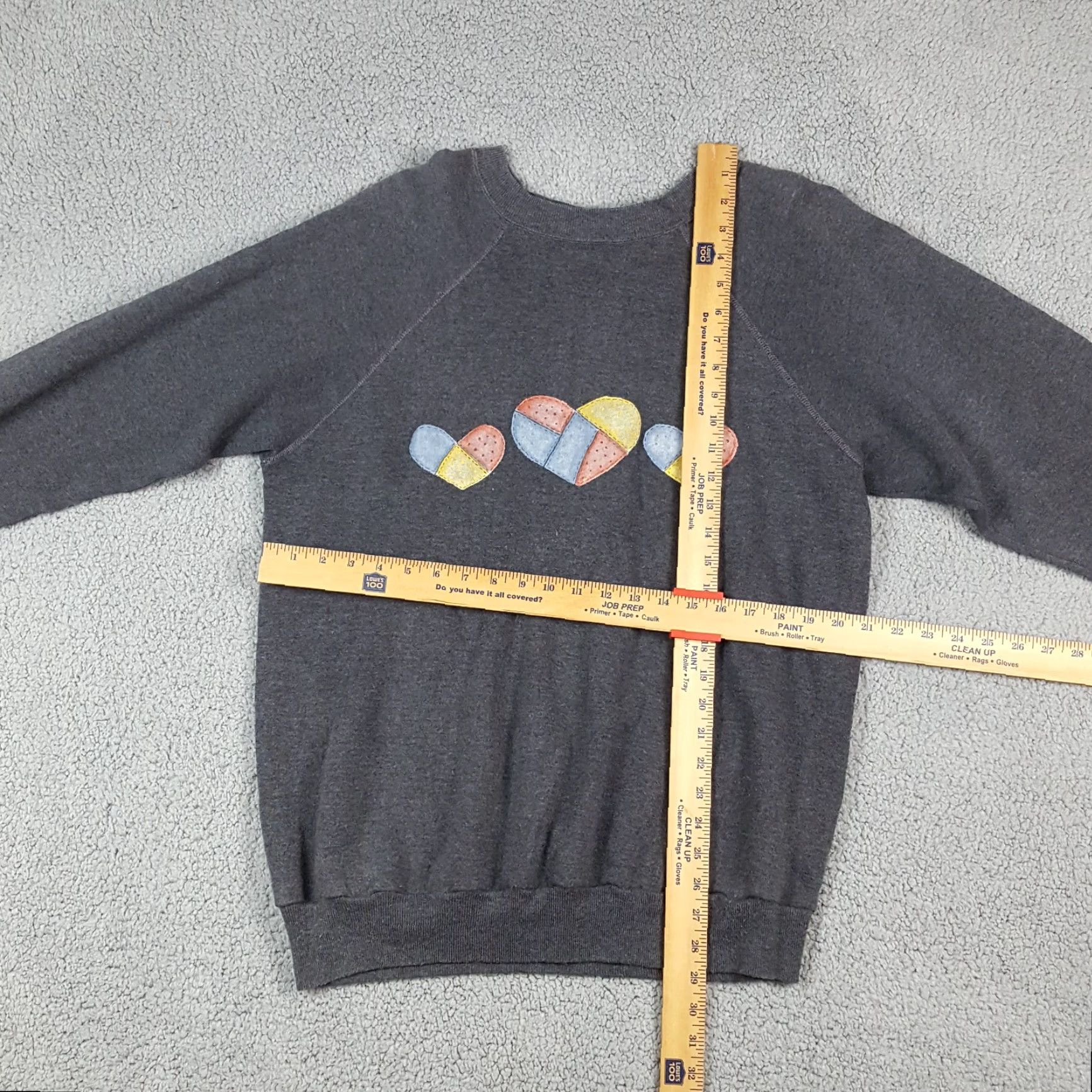 Etro VINTAGE 80s Flower Patchwork Sweatshirt Women's XL Crewneck Pullover Gray Floral Retro Cotton Blend Sporting University College Size XL / US 12-14 / IT 48-50 - 7 Thumbnail