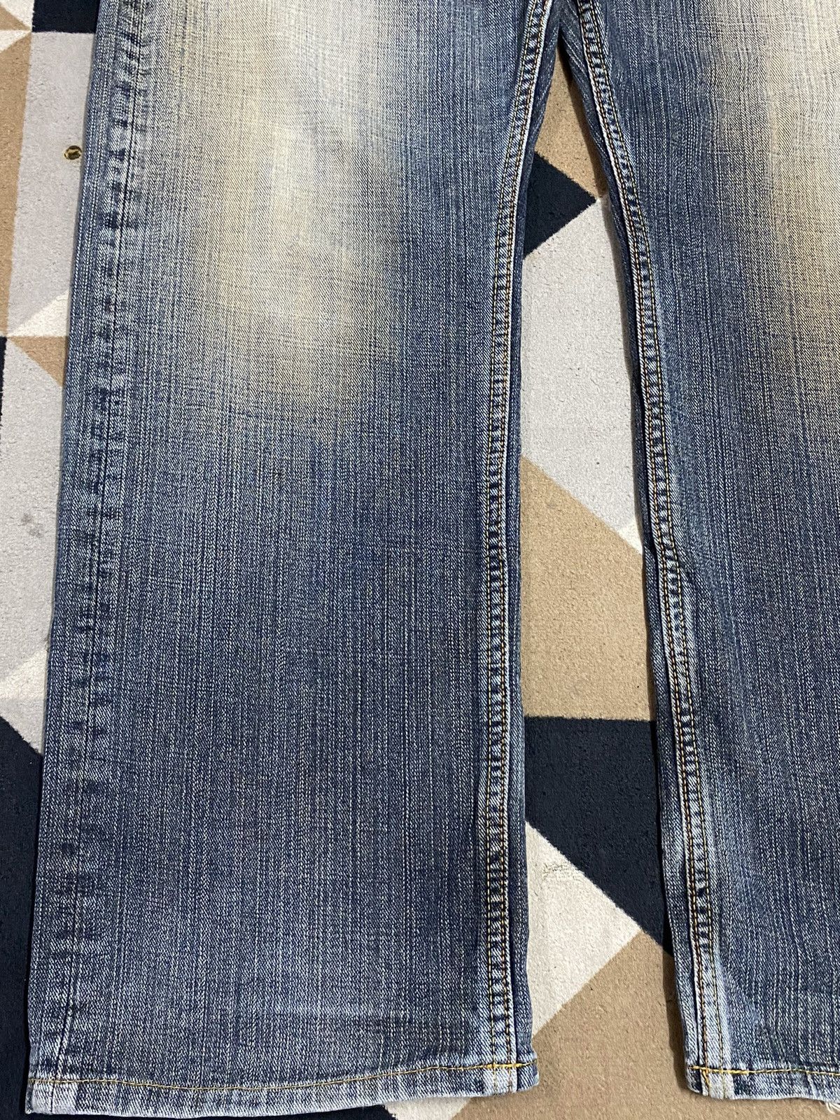 Japanese Brand Vintage Japanese Brands Mud Wash Distressed Loose Jeans Size US 36 / EU 52 - 7 Thumbnail