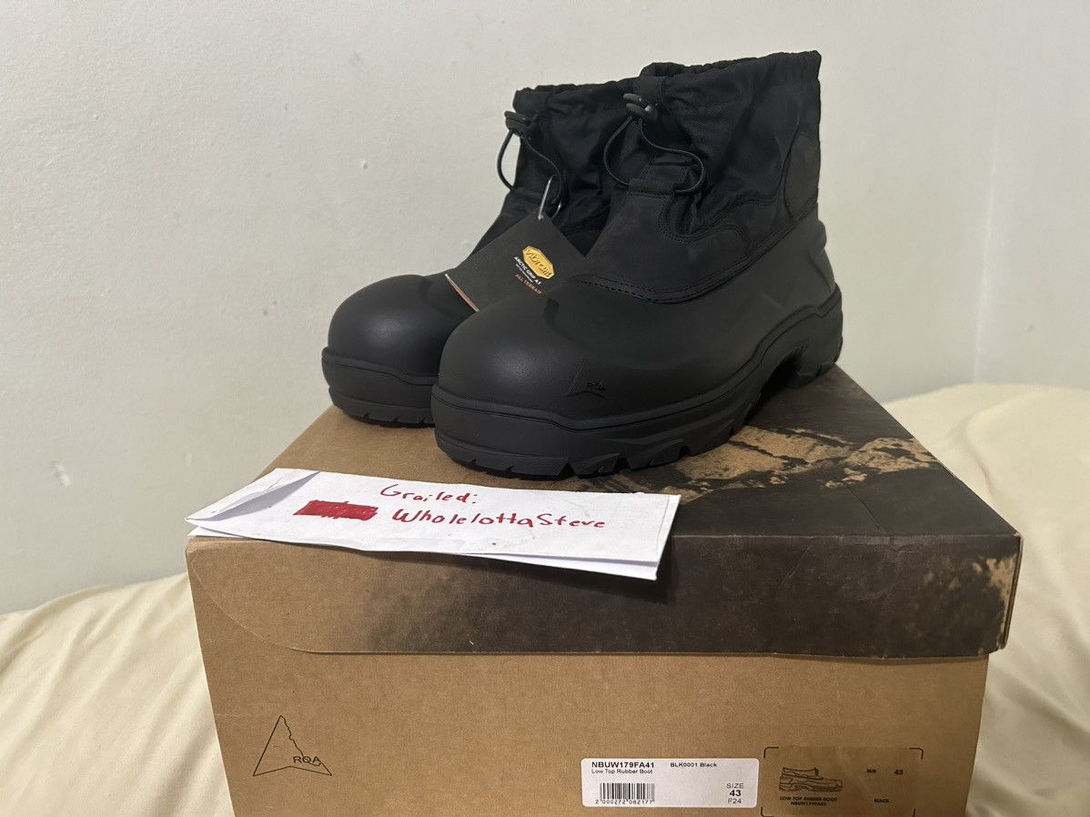 ROA *LAST DROP* ROA low top rubber boot black size 43 | Grailed ROA *LAST DROP* ROA low top rubber boot black size 43 | Grailed