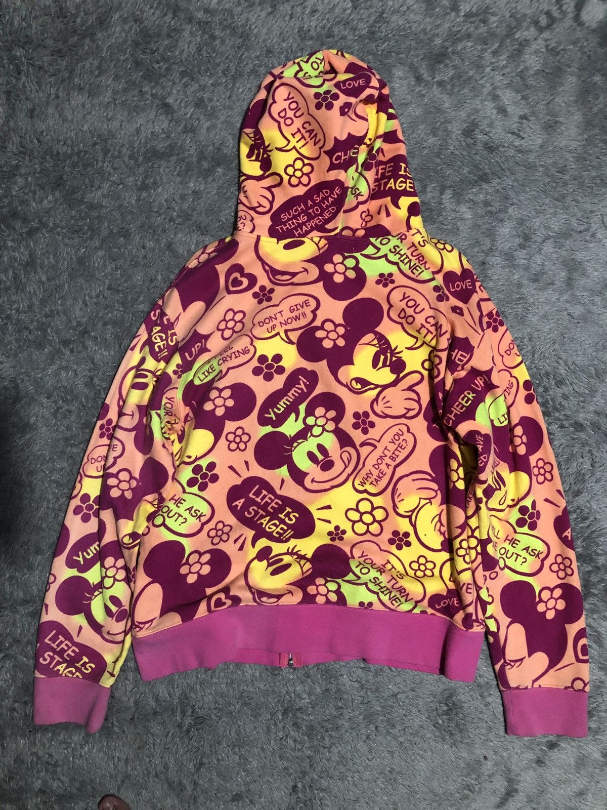 Disney × Mickey Mouse Y2k hoodie mickey mouse full print Size L / US 10 / IT 46 - 3 Thumbnail