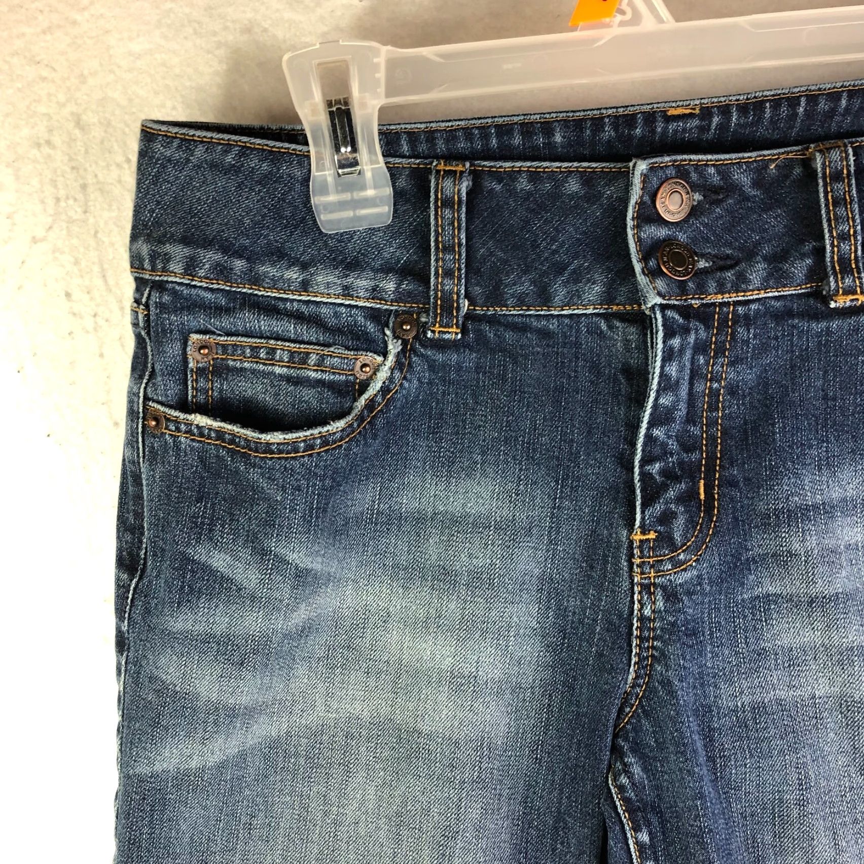 Denime London Jeans Jeans Bootcut Womens Size 8 Blue Denim Mid Rise Stretch Regular Inseam 28 in Cotton Denim Size 30" / US 8 / IT 44 - 2 Thumbnail