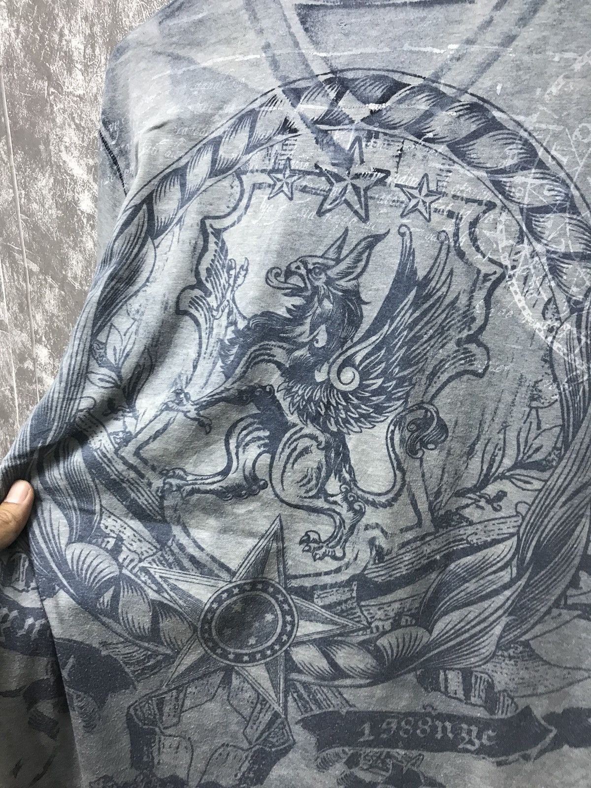 Affliction × Ed Hardy × Southpole Affliction Southpole Garuda Eagles Y2K Graphic Tee Size US L / EU 52-54 / 3 - 4 Thumbnail