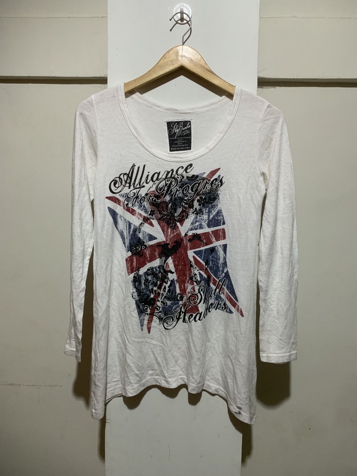 Japanese Brand Japanese Sky Bomber Union Flag Long Sleeve Tee Size M / US 6-8 / IT 42-44 - 1 Thumbnail