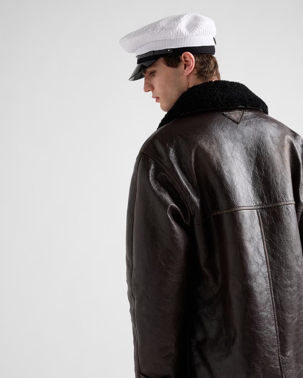 Prada o1bcso1str1025 Nappa Jacket in Brown Size US S / EU 44-46 / 1 - 4 Thumbnail