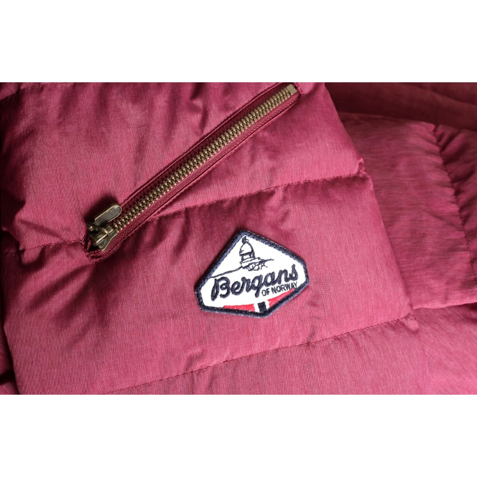 Vintage Bergans of Norway BODO Down Coat Jacket Women L Fur Hooded Long MJ6247 Pink Size L / US 10 / IT 46 - 7 Thumbnail