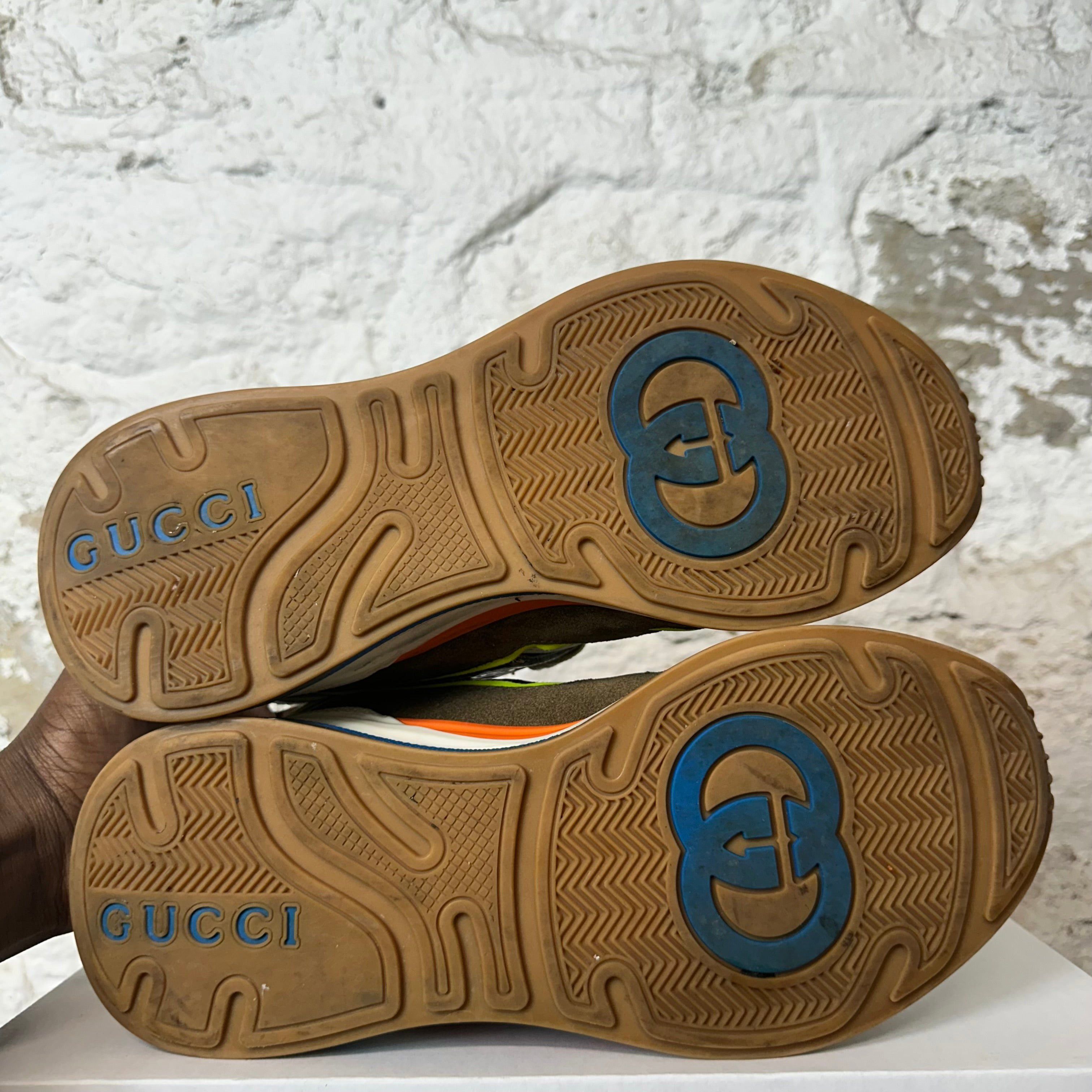 Gucci Gucci Ultrapace Brown Cream Sneaker Sz 8.5 Size US 8.5 / EU 41-42 - 6 Thumbnail