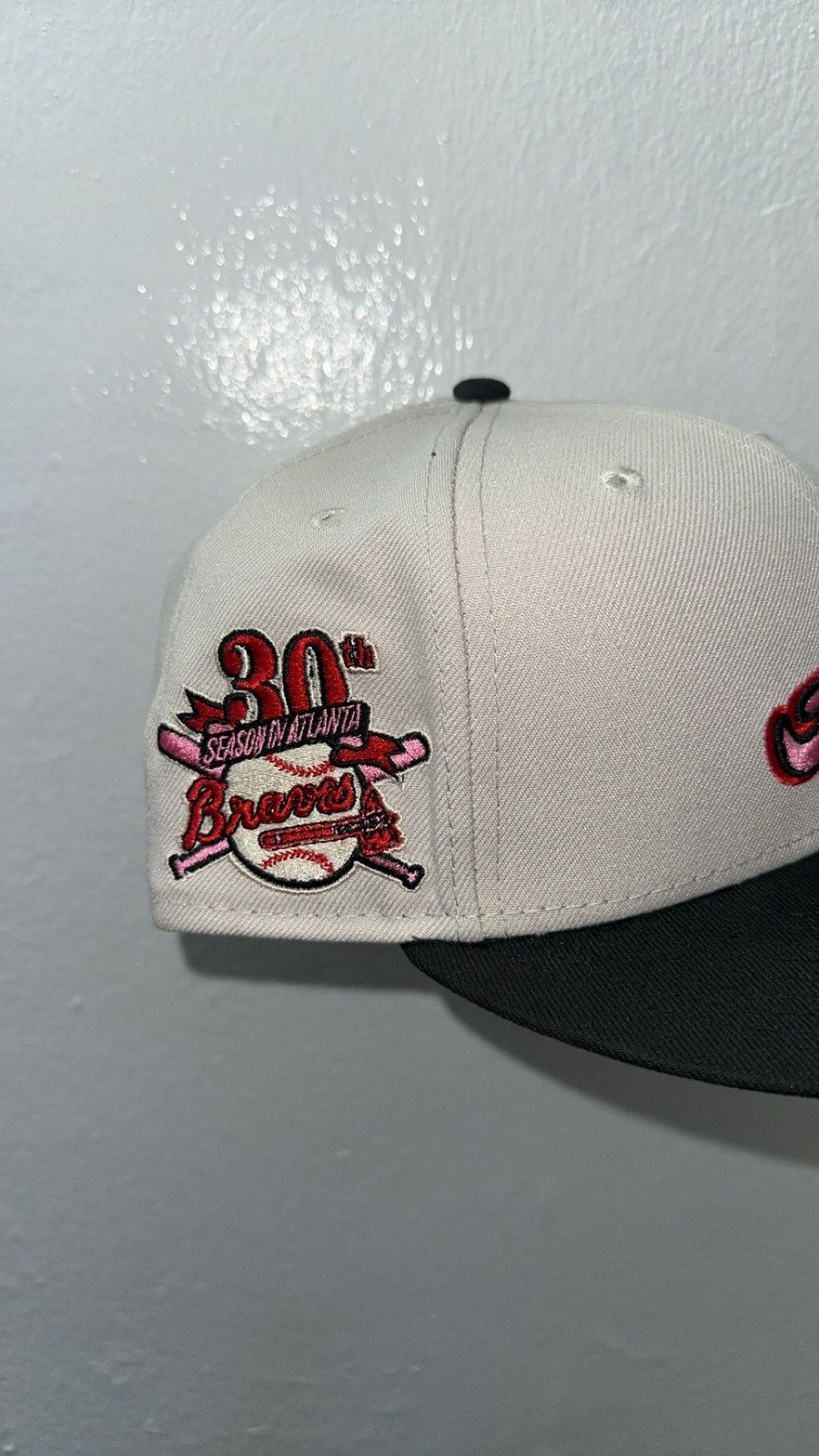 New Era New Era 59fifty Atlanta Braves fitted hat size 7 1/2 Size ONE SIZE - 2 Thumbnail