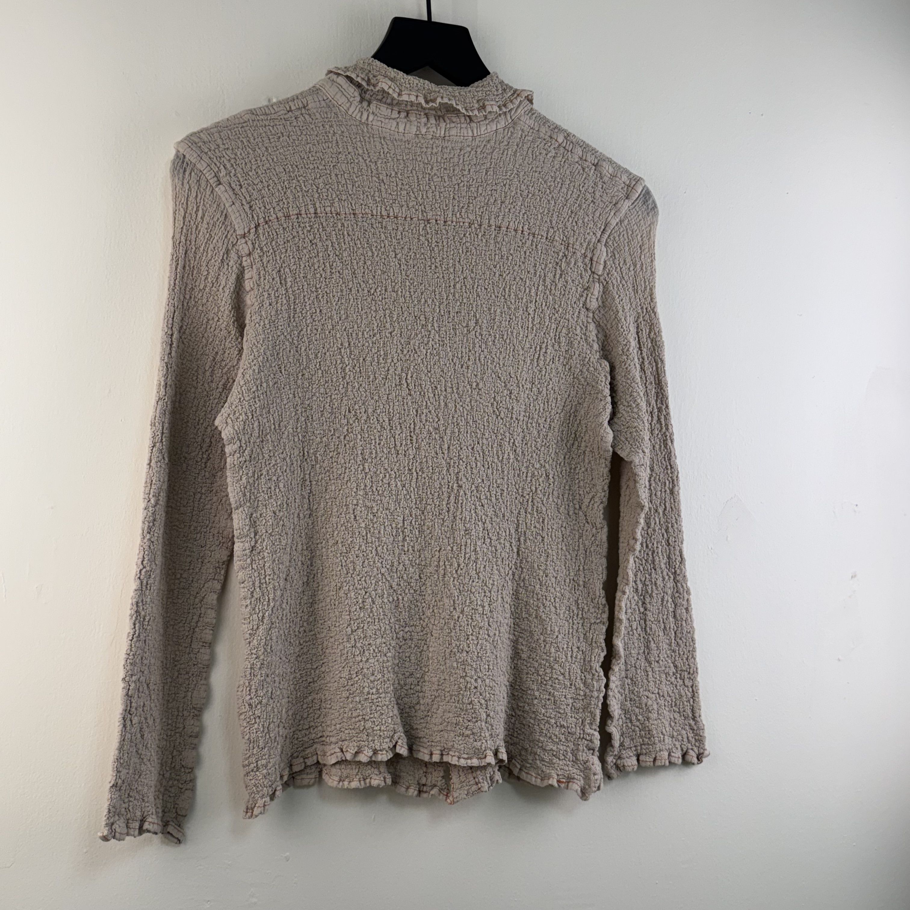 Issey Miyake Issey Miyake Me Cauliflower Long Sleeve Shirt Size S / US 4 / IT 40 - 8 Thumbnail