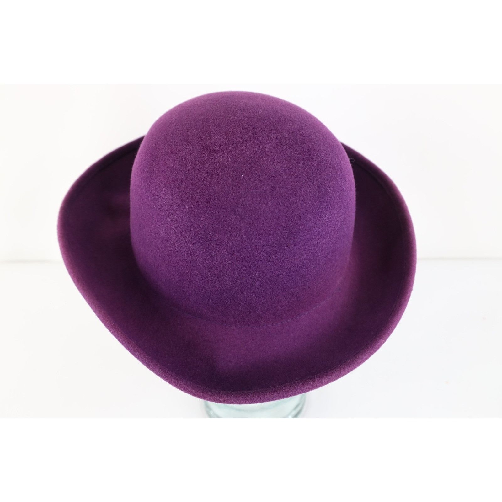 Vintage Vintage 90s Boho Chic Felt Wool Button Cloche Bowler Hat Size ONE SIZE - 4 Thumbnail
