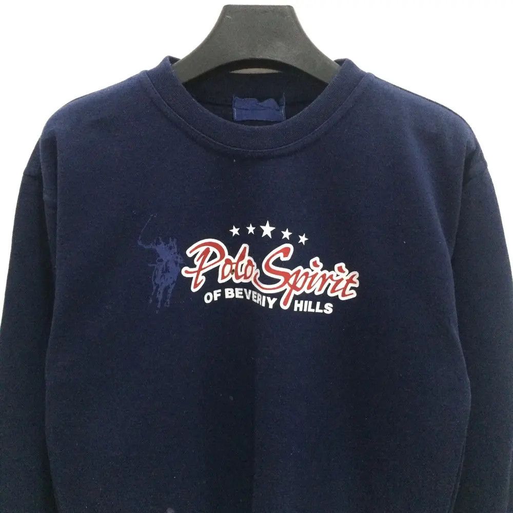 Beverly Hills Polo Club × Vintage Polo Spirit Of Belivery Hills Spell Out Sweatshirt Size US M / EU 48-50 / 2 - 2 Thumbnail