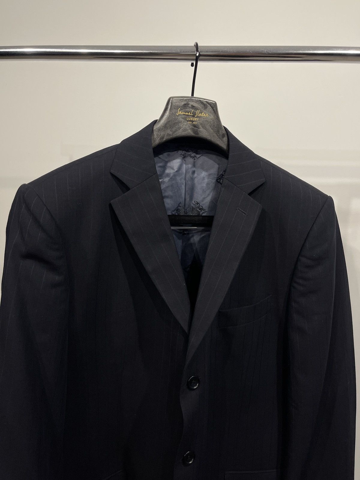 Balmain Vintage BALMAIN blazer classic wool jacket mens us42 blue Size 42R - 2 Thumbnail