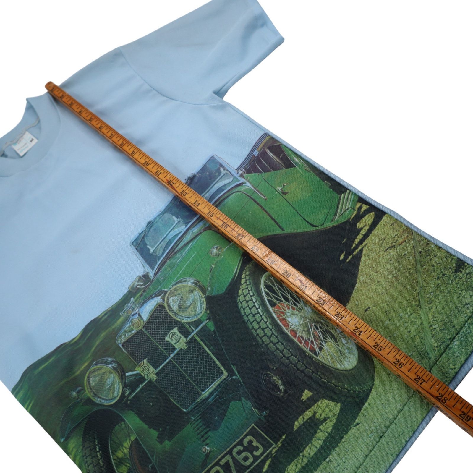 JCPenney × Vintage VTG 70s JC Penney Photorealistic MG Automobile Graphic T Size US M / EU 48-50 / 2 - 9 Thumbnail