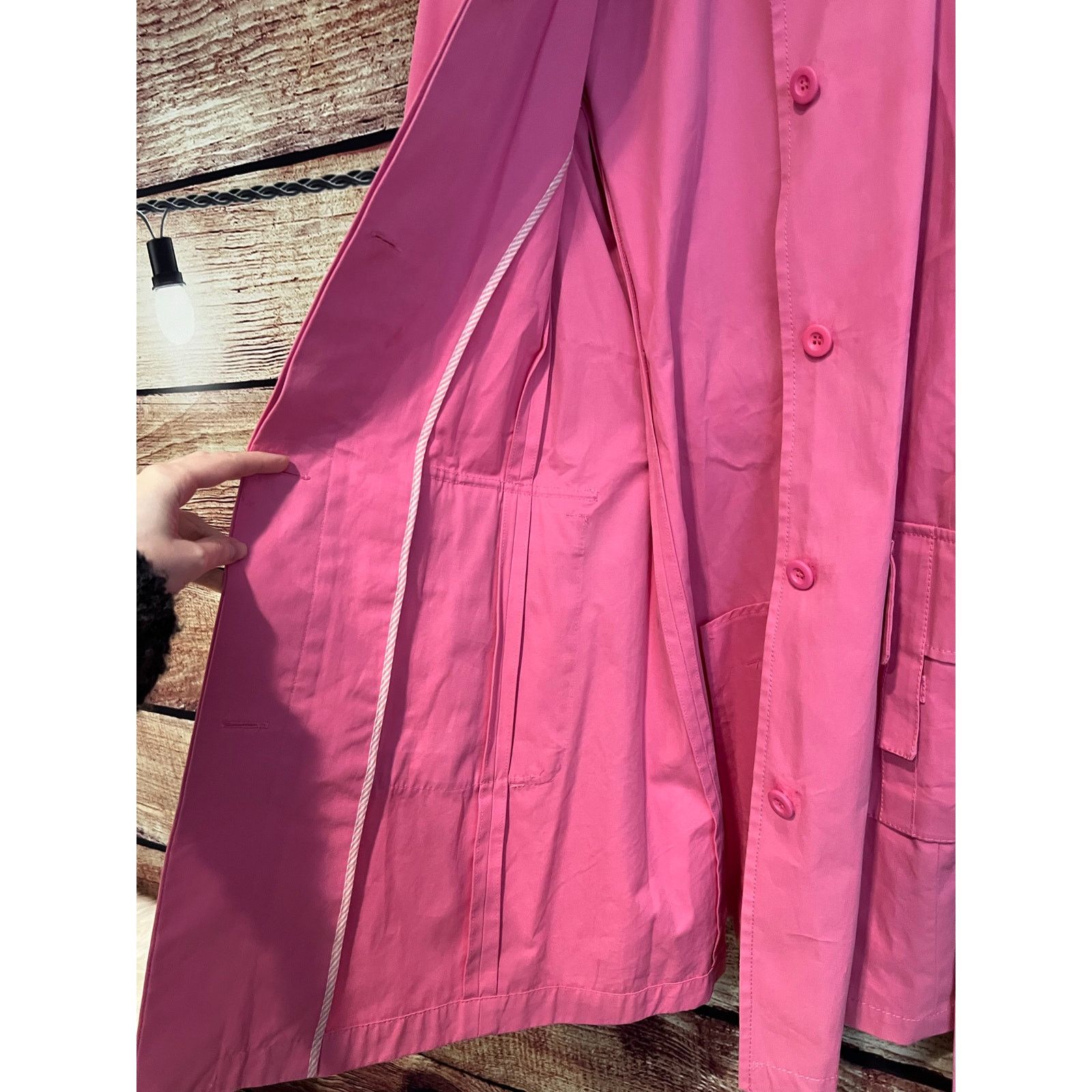 Max Mara Max Mara Weekend Barbie Bubblegum Pink Belted Trench Coat Size M / US 6-8 / IT 42-44 - 3 Thumbnail