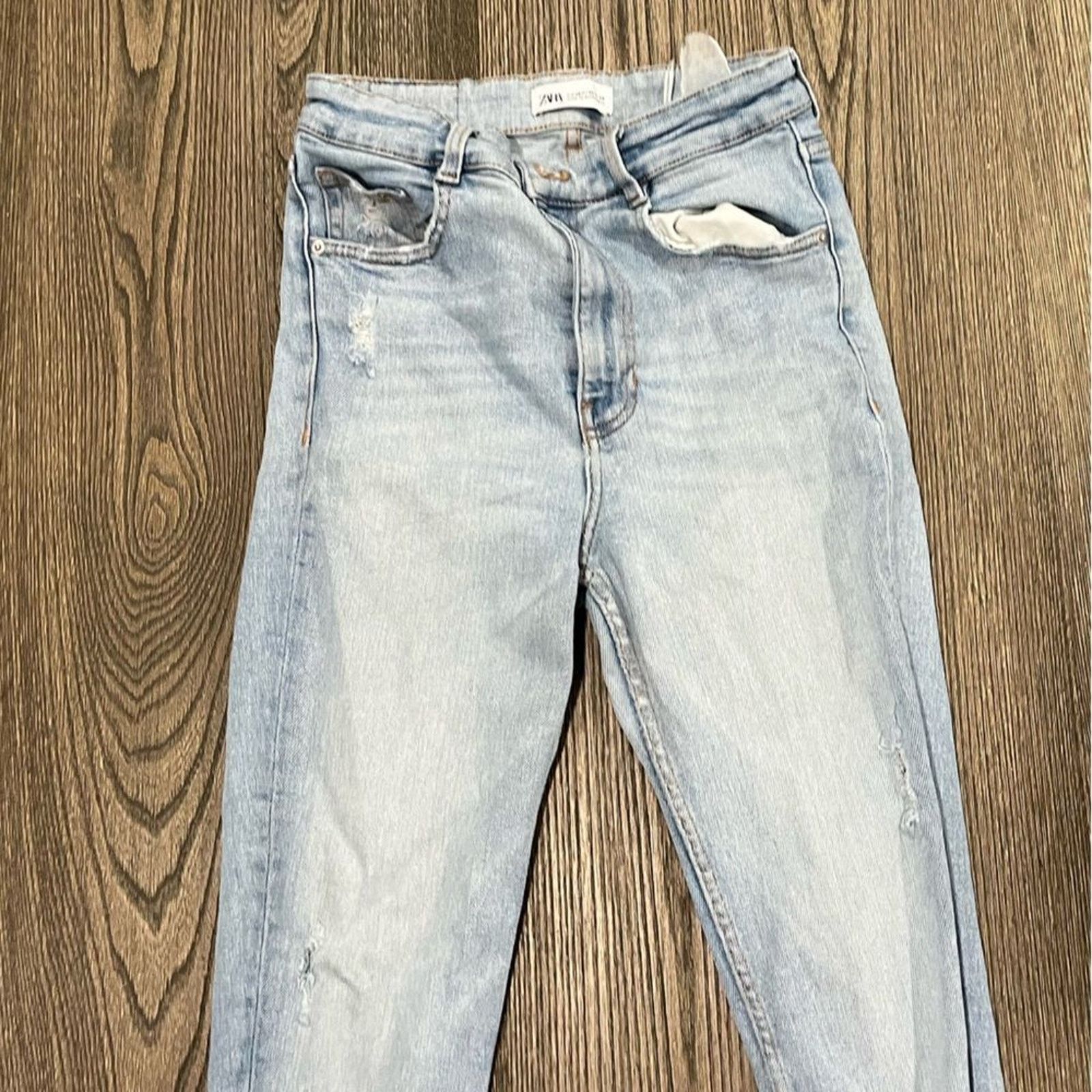 Zara Zara Womens 6 High Rise Skinny Jeans Ankle Length Size 28" / US 6 / IT 42 - 3 Thumbnail