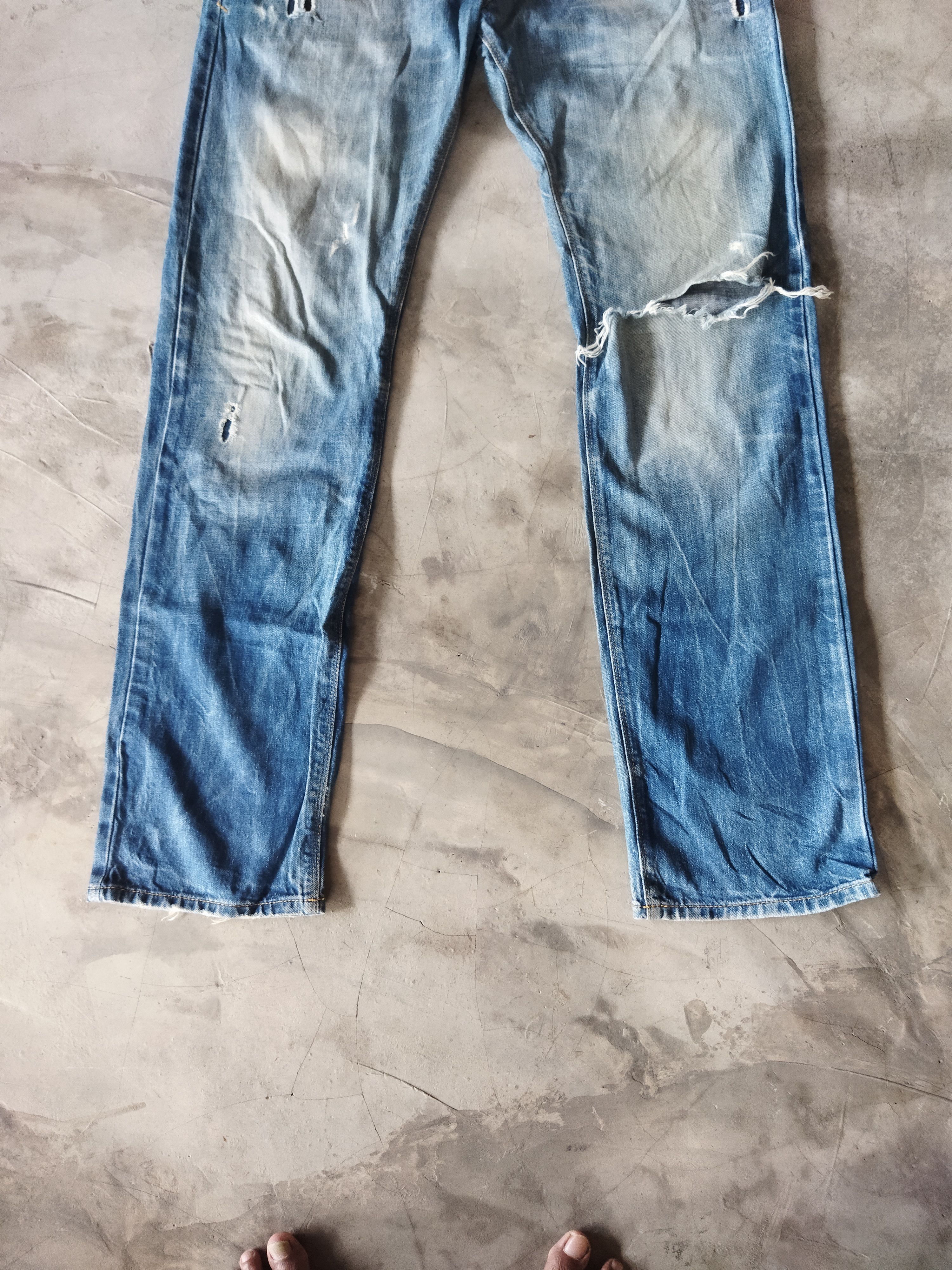 Vintage × Zara VINTAGE ZARA JEANS DISTRESSED FADED BLUE JEANS PANTS Size US 36 / EU 52 - 3 Thumbnail