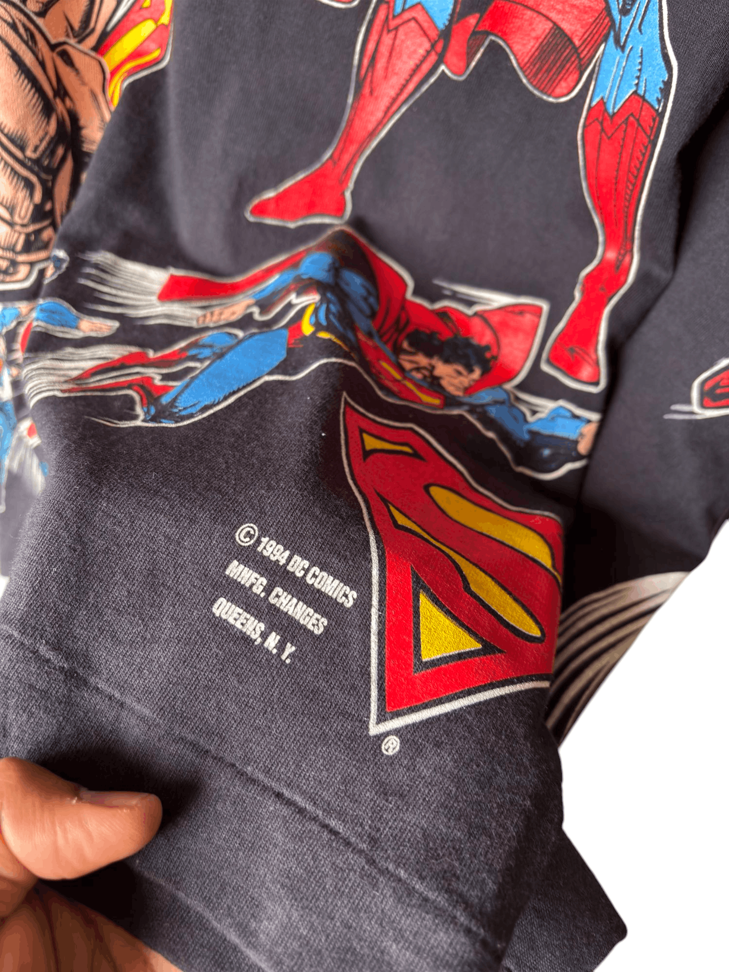 DC Comics × Vintage Vintage 94' superman AOP Size US L / EU 52-54 / 3 - 4 Thumbnail