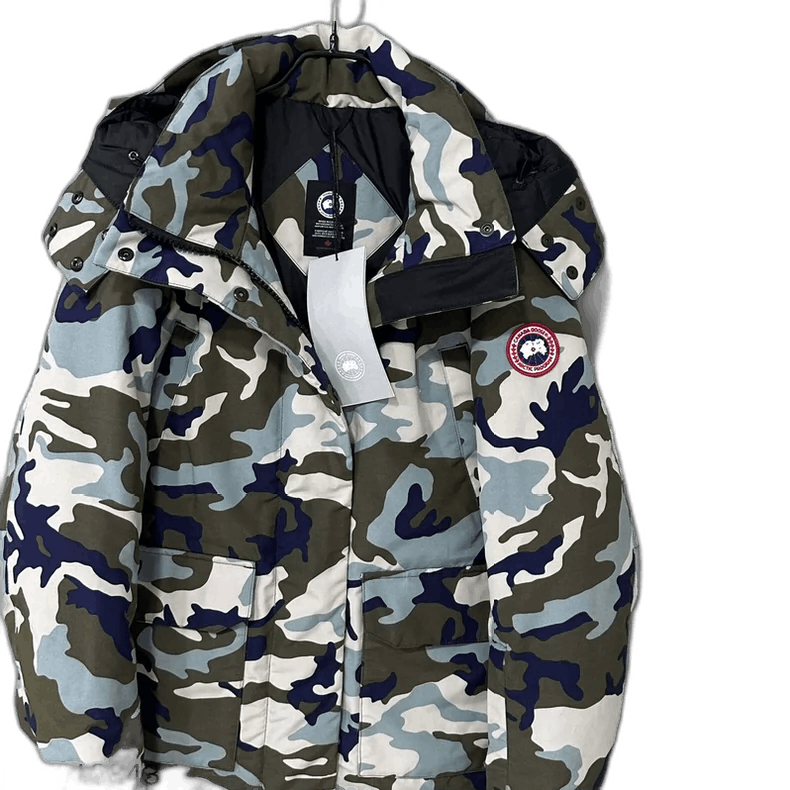 Canada Goose Camo Logo Hooded Down Jacket Size XL / US 12-14 / IT 48-50 - 1 Thumbnail