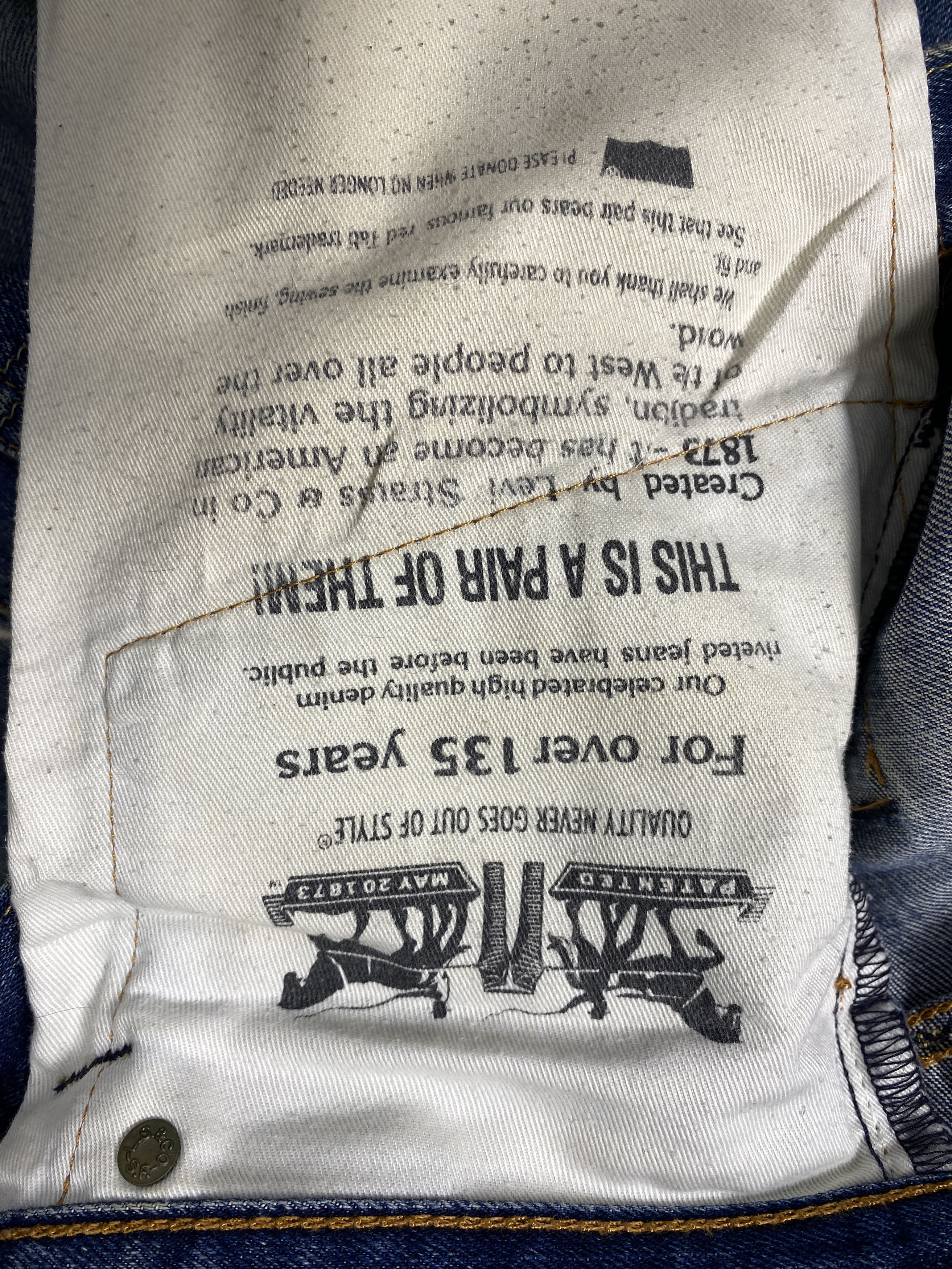 Levi's Vintage Levi's 503 Distressed Faded Blue Jeans CP0033 Size US 32 / EU 48 - 16 Thumbnail