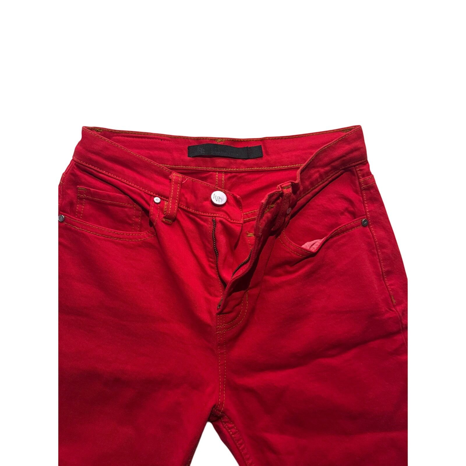 Kendall And Kylie Kendall + Kylie Red Jeans | Size XS | Very Good Condition Size 25" / US 0 / IT 36 - 3 Thumbnail