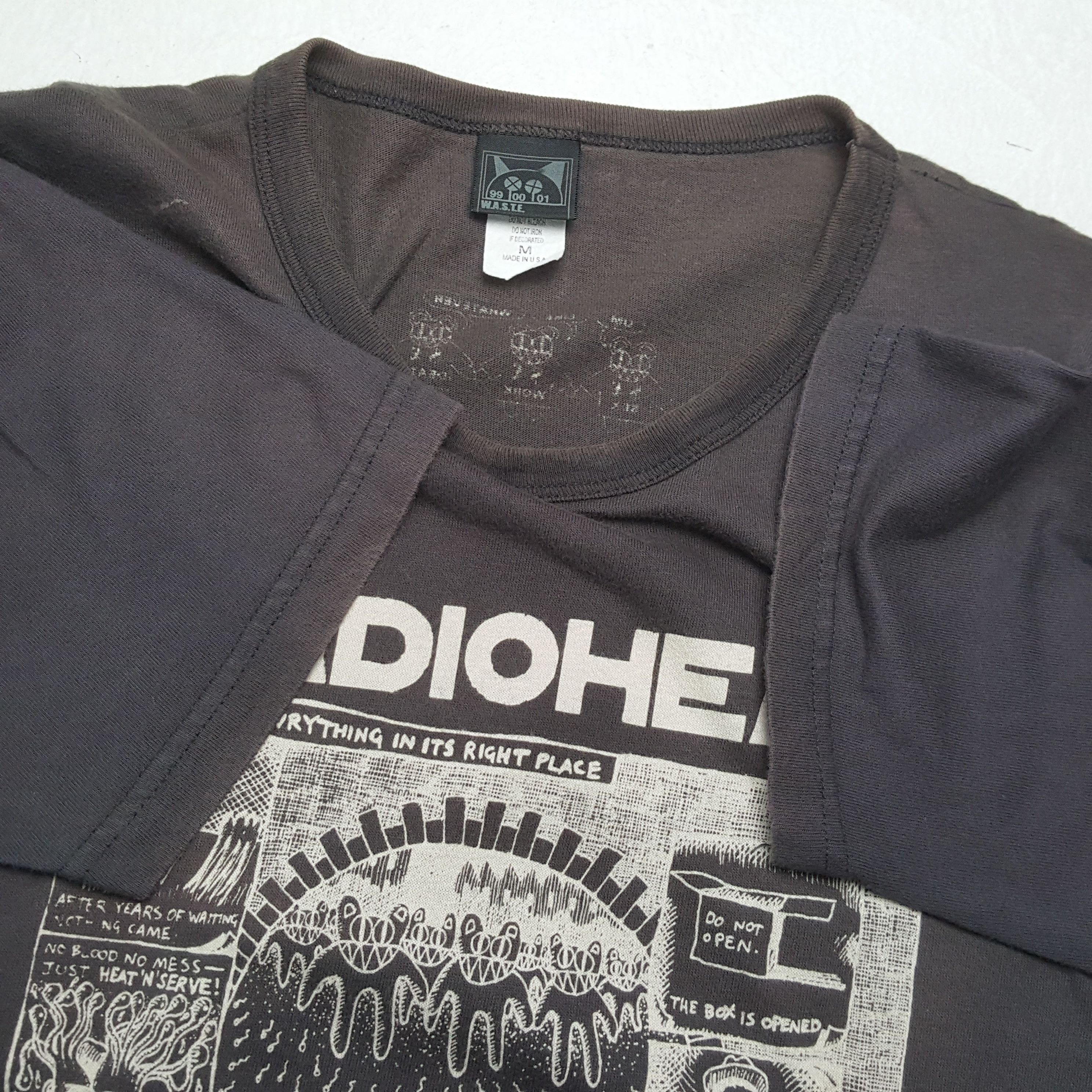 Band Tees × Vintage Vintage RADIOHEAD English Rock Band T-Shirts Size US M / EU 48-50 / 2 - 6 Thumbnail