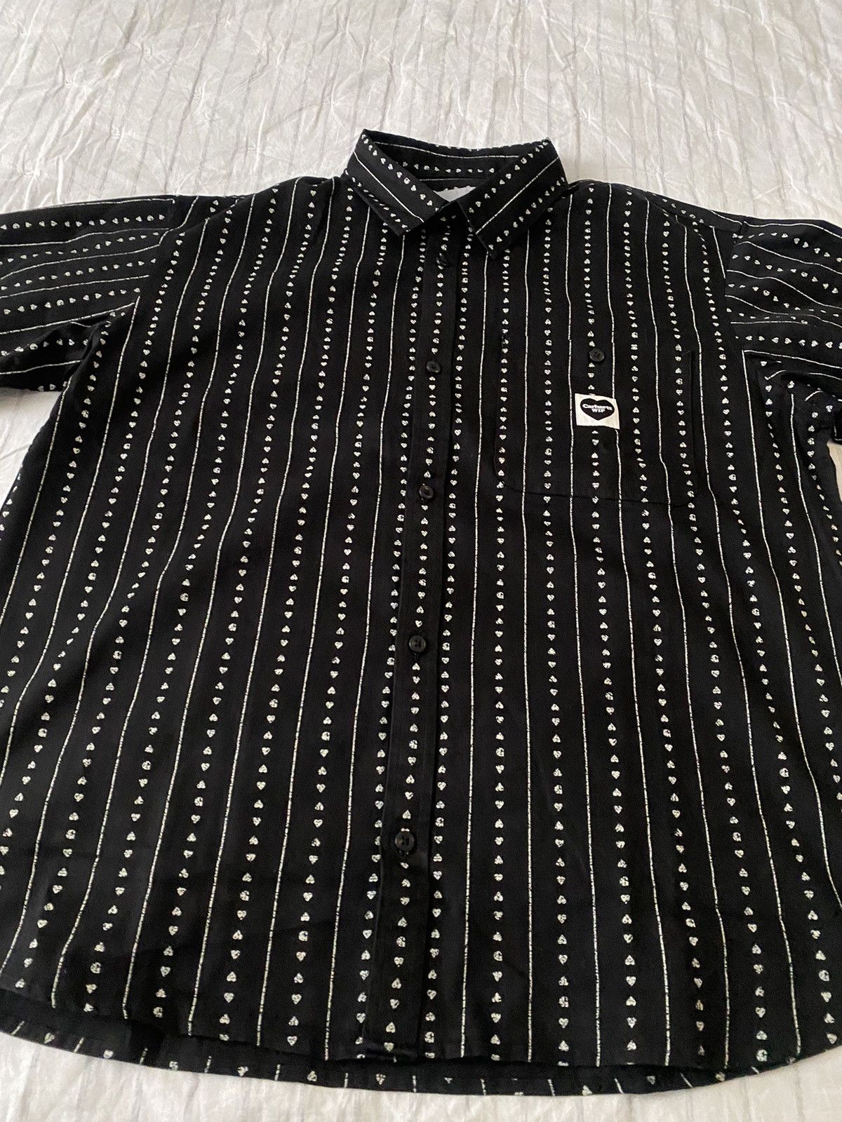 Carhartt Wip Carhartt WIP S/S Drewe Heart Pinstripe Shirt XL NWT Size US XL / EU 56 / 4 - 4 Thumbnail