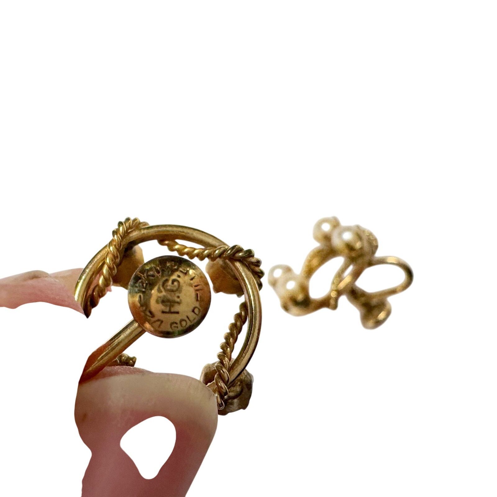 Other 1950's Henry Griffith & Sons Gold Filled Screw back Earrings Size ONE SIZE - 8 Thumbnail