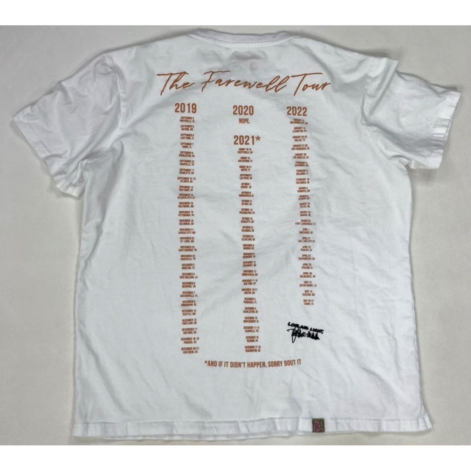 Vintage VINTAGE Heather McMahan The Farewell Tour Graphic T-shirt Women XL White Comedy Size XL / US 12-14 / IT 48-50 - 3 Thumbnail