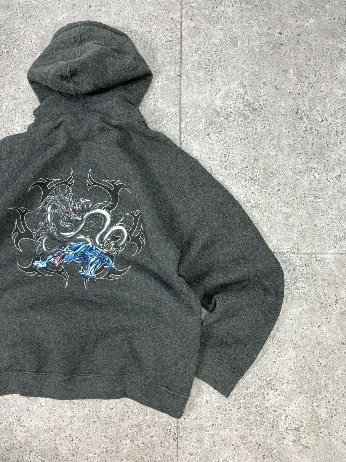 JNCO × Rap Tees × Vintage Vintage 90s USA Top Heavy Cotton Hip Hop Hoodie Baggy Size US M / EU 48-50 / 2 - 2 Thumbnail