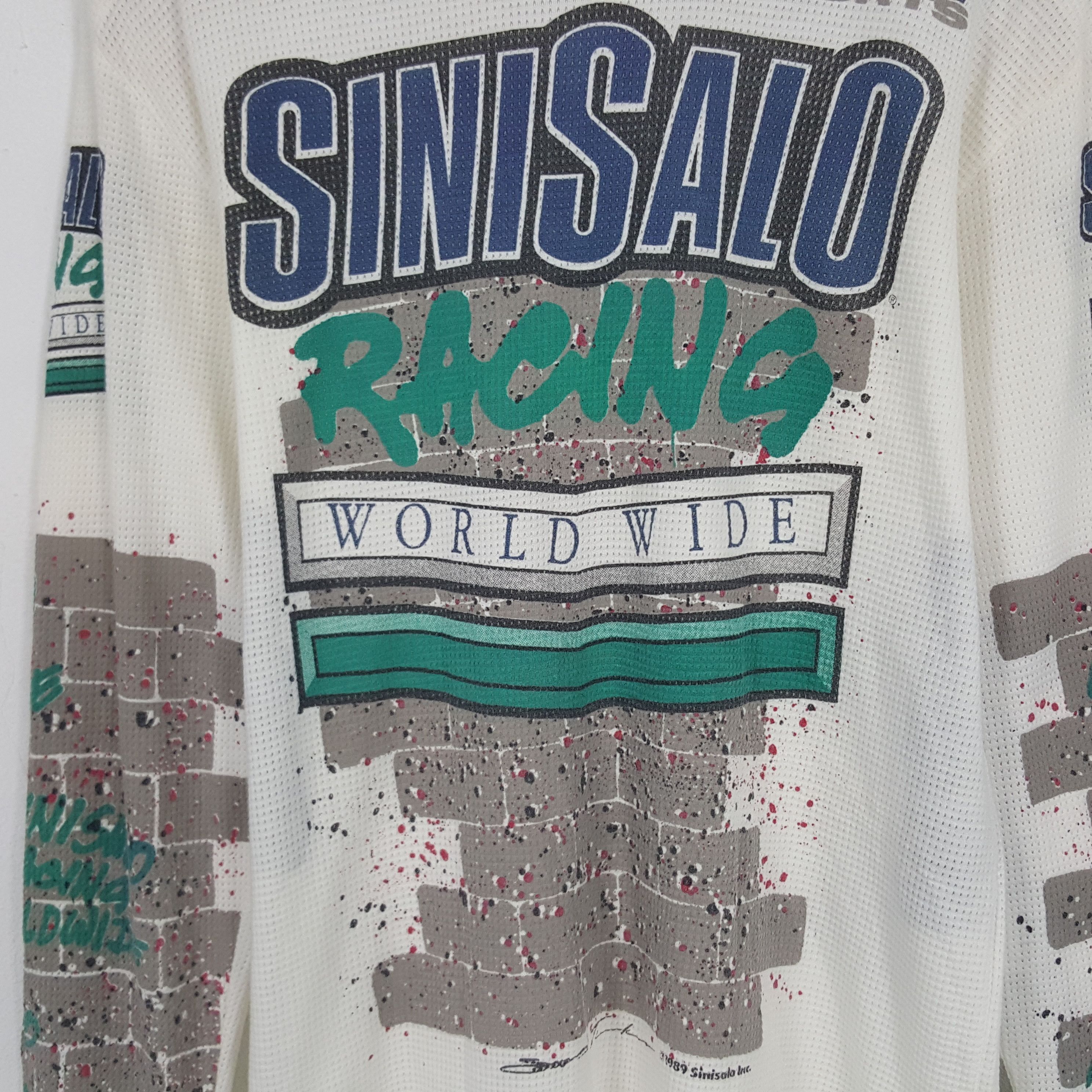 Japanese Brand × Vintage Vintage Sinisalo Racing Motocross Sport Tshirt Size US M / EU 48-50 / 2 - 2 Thumbnail