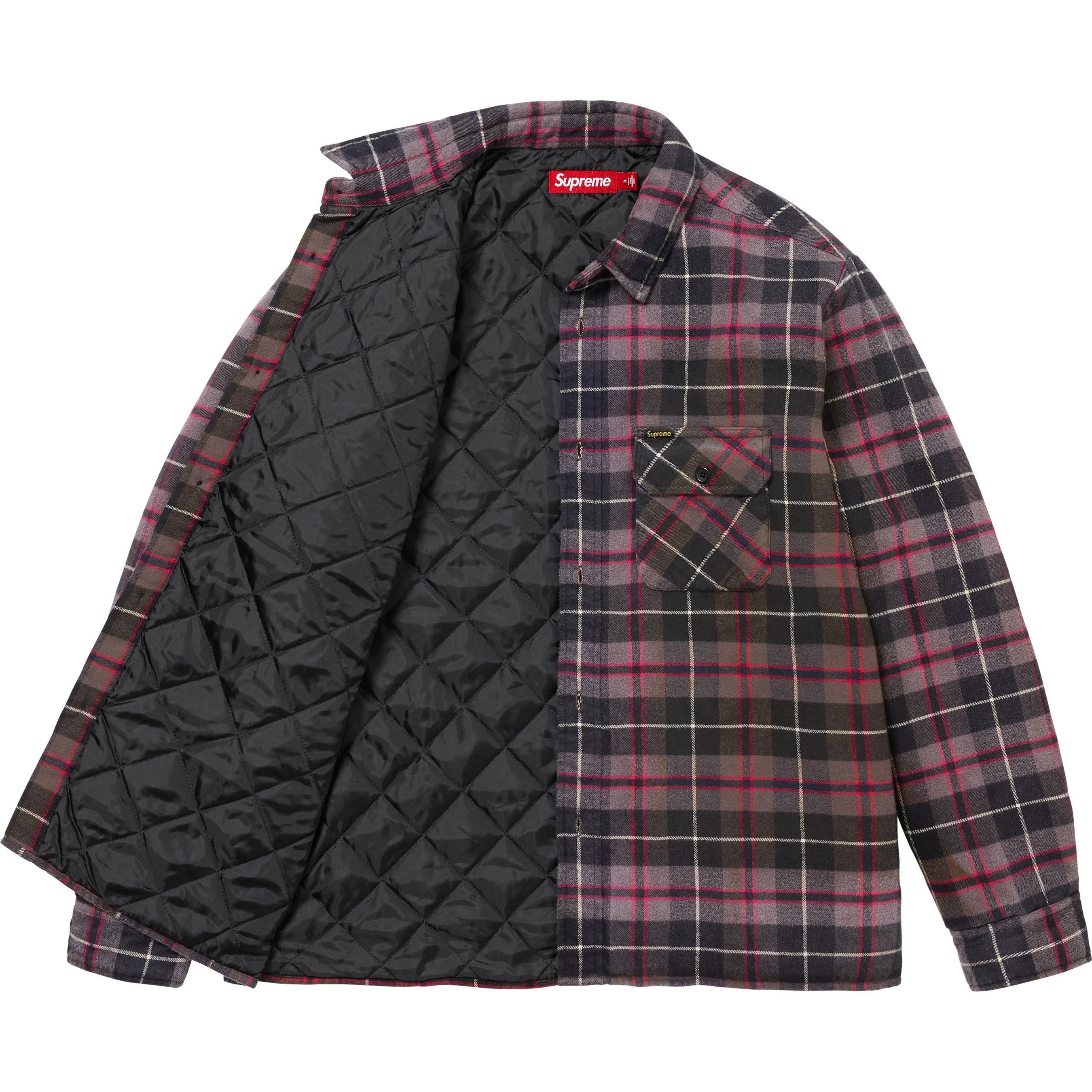 Supreme Supreme Quilted Plaid Shirt Size US S / EU 44-46 / 1 - 2 Thumbnail