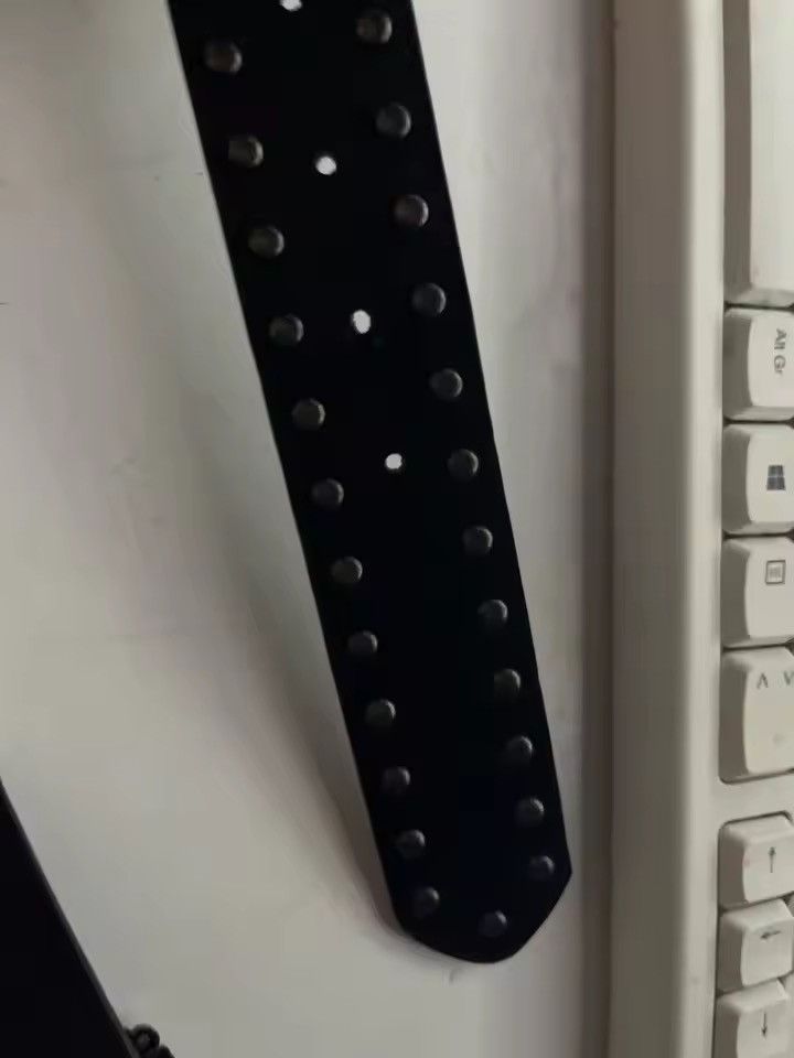 Japanese Brand Black studded cross belt Size 34 - 4 Thumbnail
