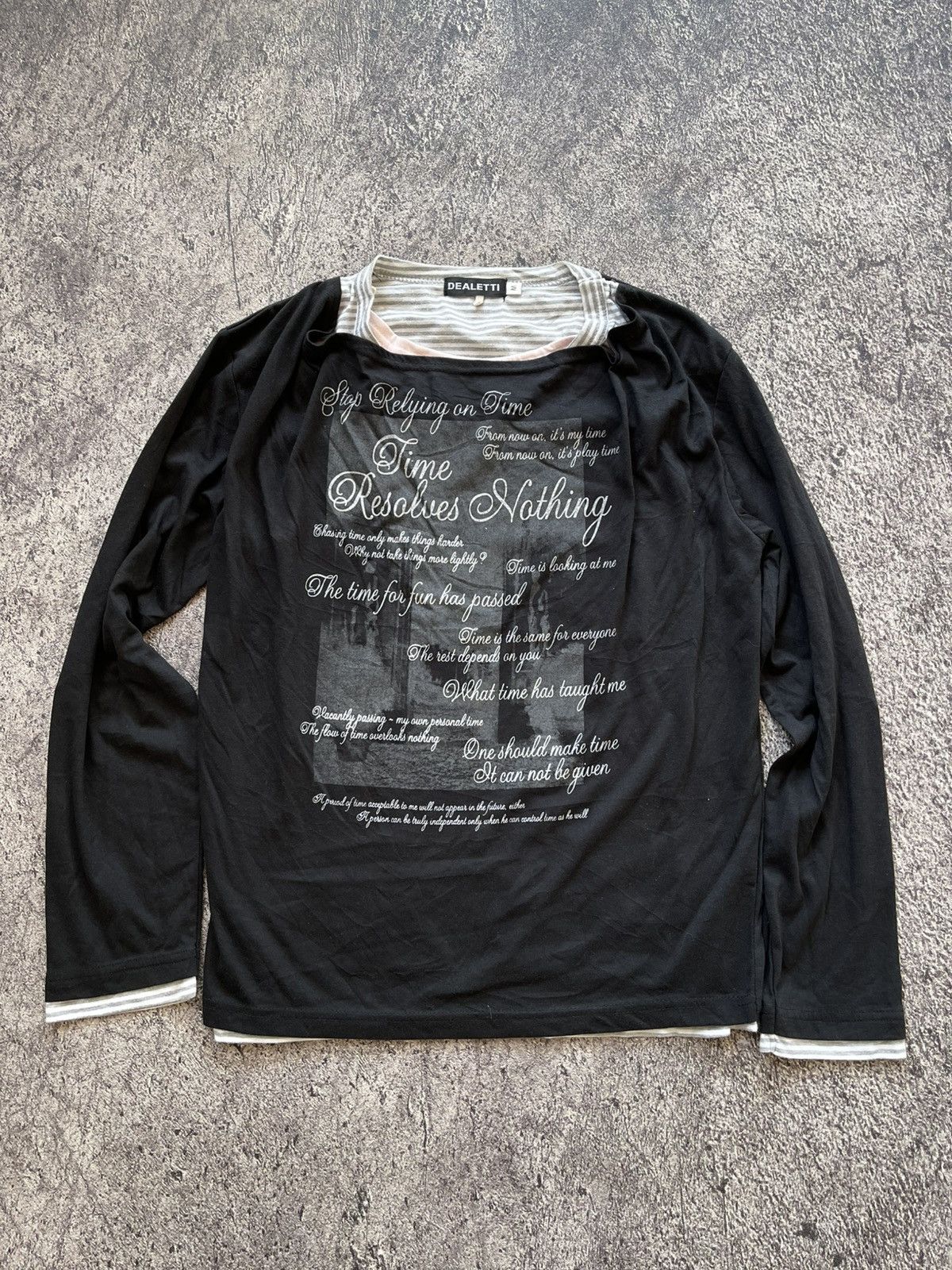 Japanese Brand Y2K Dealetti double layer ifsixwasnine longsleeve Size US M / EU 48-50 / 2 - 1 Thumbnail