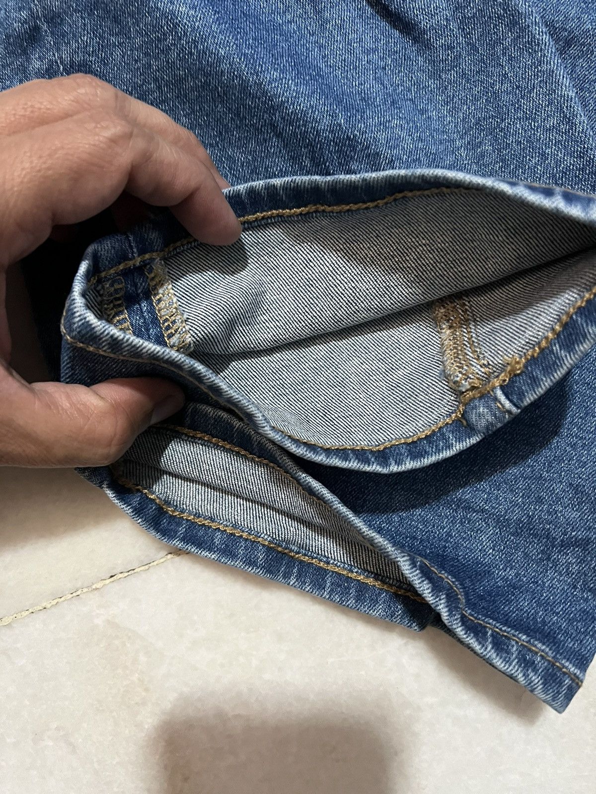GU GU x UNDERCOVER RIPPED JEANS VERY RARE Size US 30 / EU 46 - 17 Thumbnail