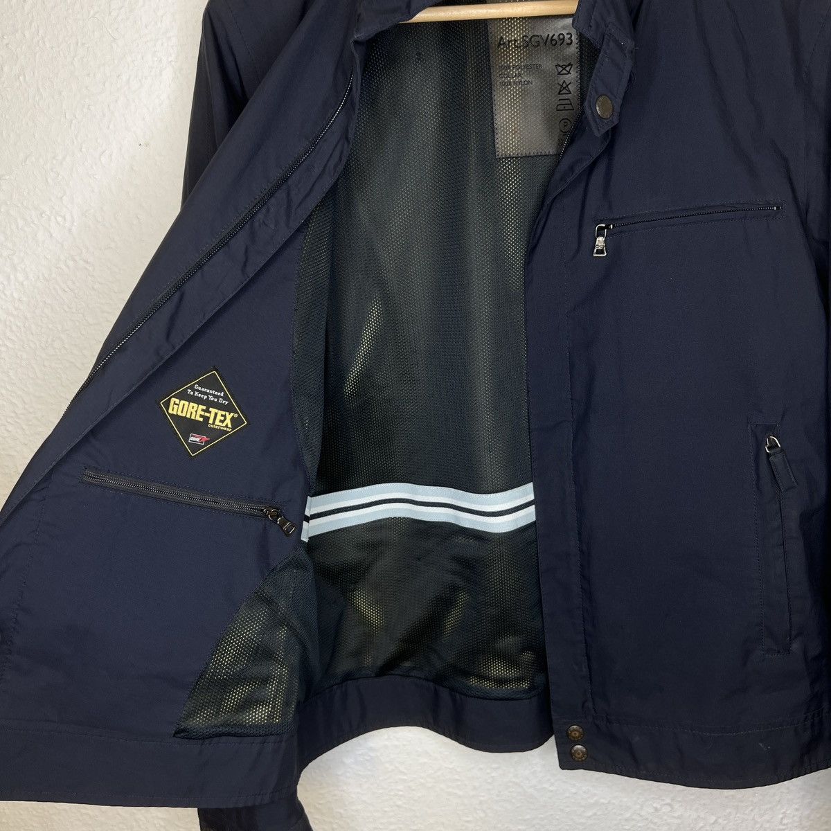 Designer × Prada Prada Milano Jacket Nylon Navy Red Label Tag Logo Designer Size US L / EU 52-54 / 3 - 7 Thumbnail