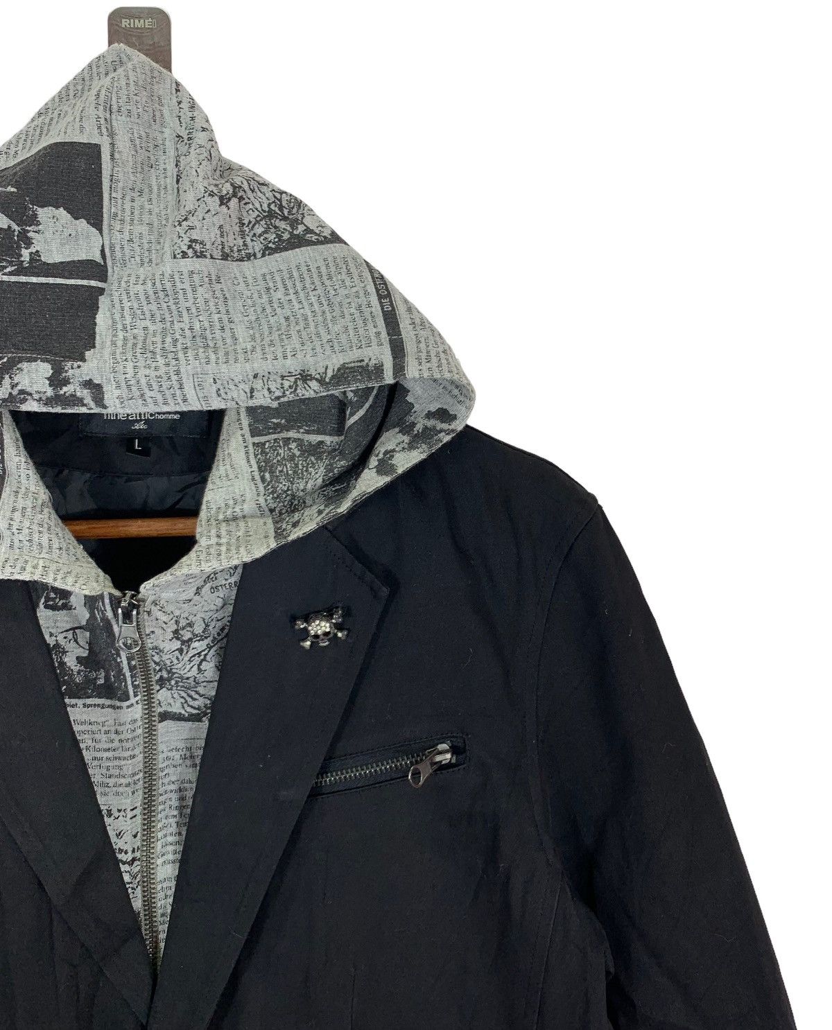 If Six Was Nine × In The Attic × Japanese Brand Vintage In The Attic Make Rapid Progress Skull Hoodie Jacket Size US M / EU 48-50 / 2 - 8 Thumbnail