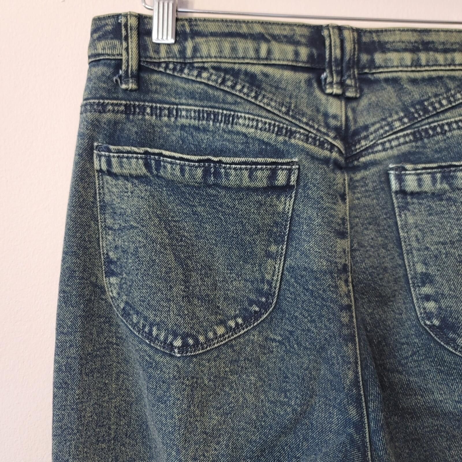Other Democracy “Absolution” Green Tint Denim Acid Wash Sz 8 Size 30" / US 8 / IT 44 - 8 Thumbnail