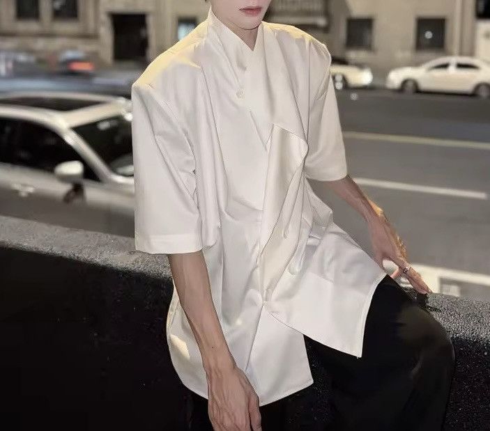 Other Casual Designer Irregular Loose Korean Style Shirt Size US M / EU 48-50 / 2 - 2 Thumbnail