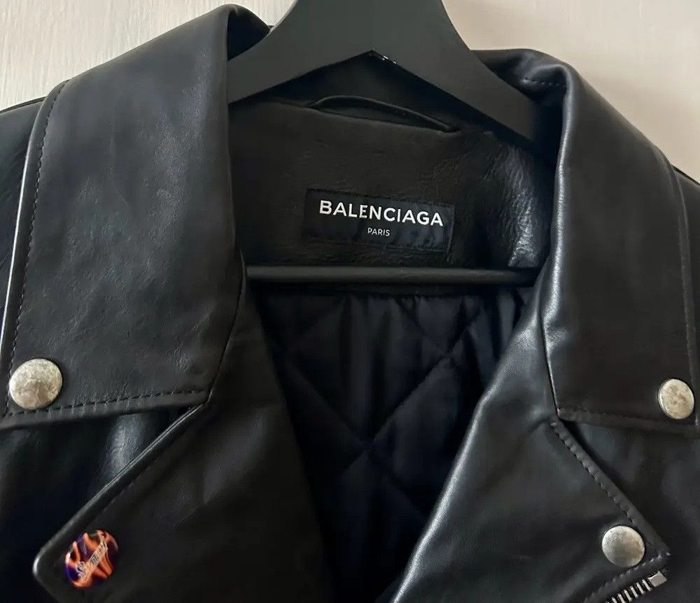 Balenciaga Balenciaga SS18 black leather bike jacket Size US M / EU 48-50 / 2 - 3 Thumbnail