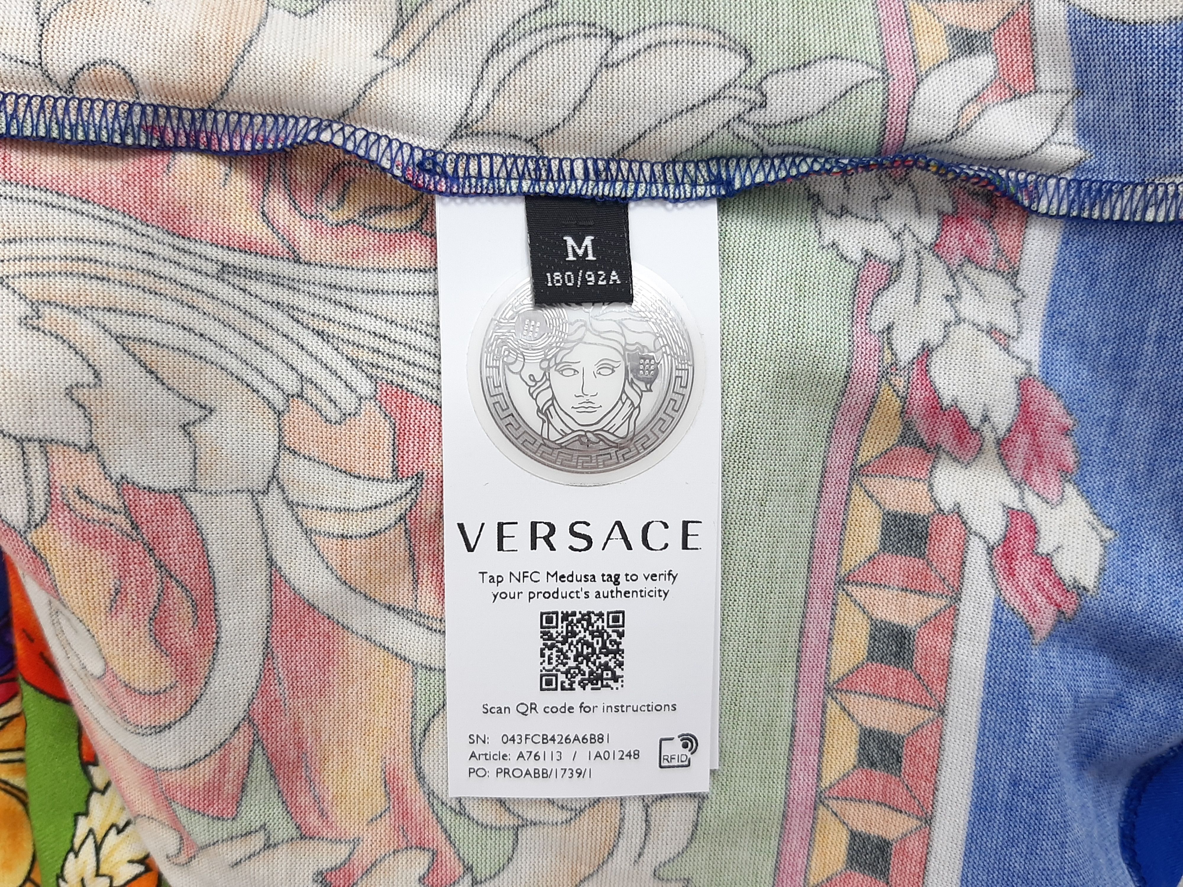 Versace Versace Renaissance Medusa Print T-Shirt Men's Size M Size US M / EU 48-50 / 2 - 7 Thumbnail