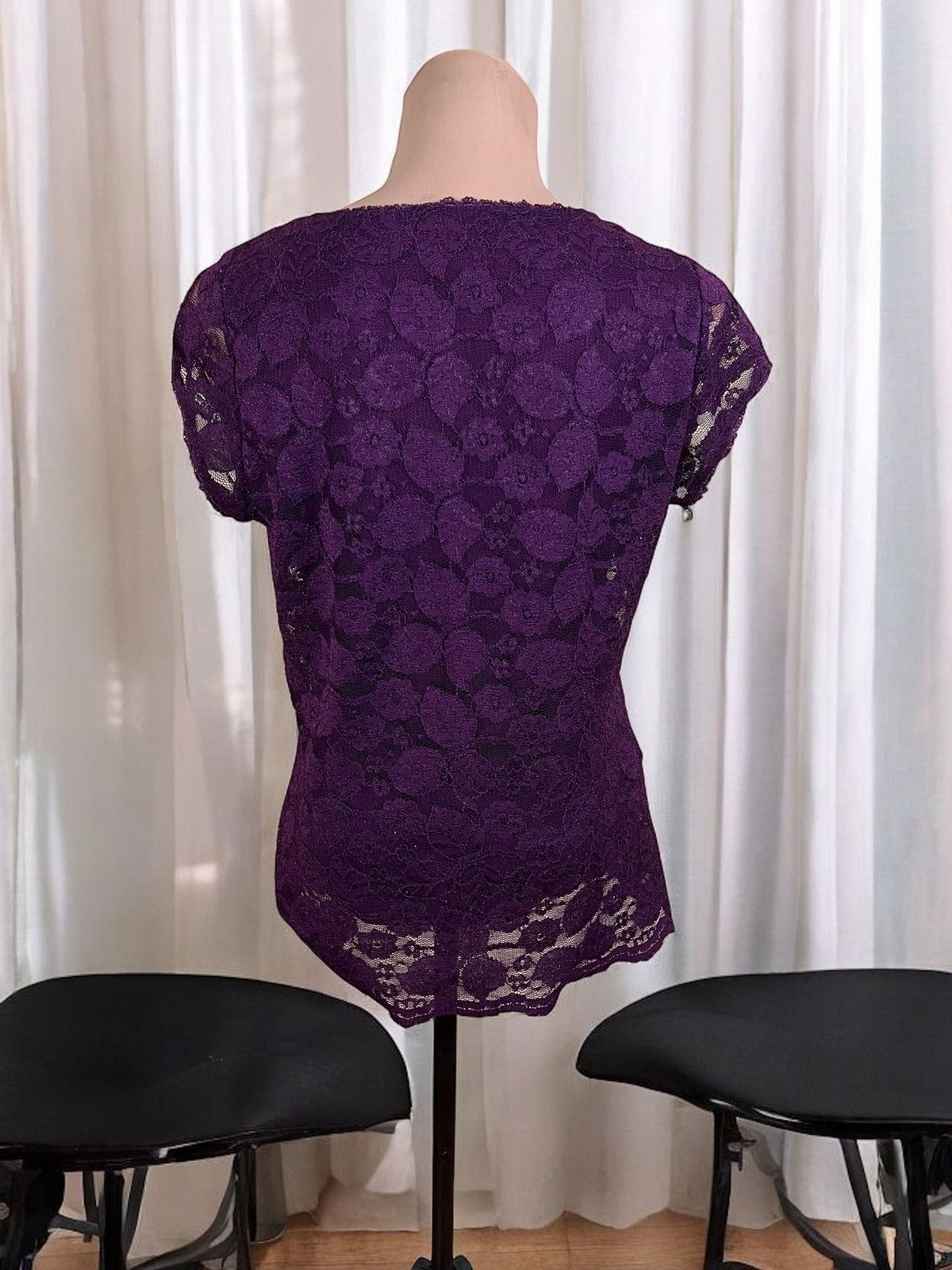 Karl Lagerfeld Karl Lagerfeld purple blouse size M Size M / US 6-8 / IT 42-44 - 3 Thumbnail