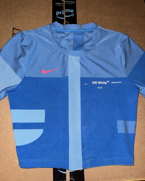 Off-white x nike women's easy run top hotsell photo blue