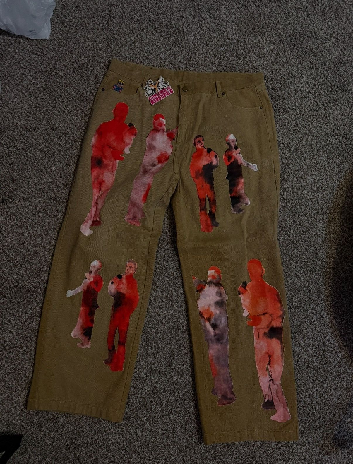 KidSuper Rare KidSuper AW 23 graphic print jeans Size US 38 / EU 54 - 1 Thumbnail