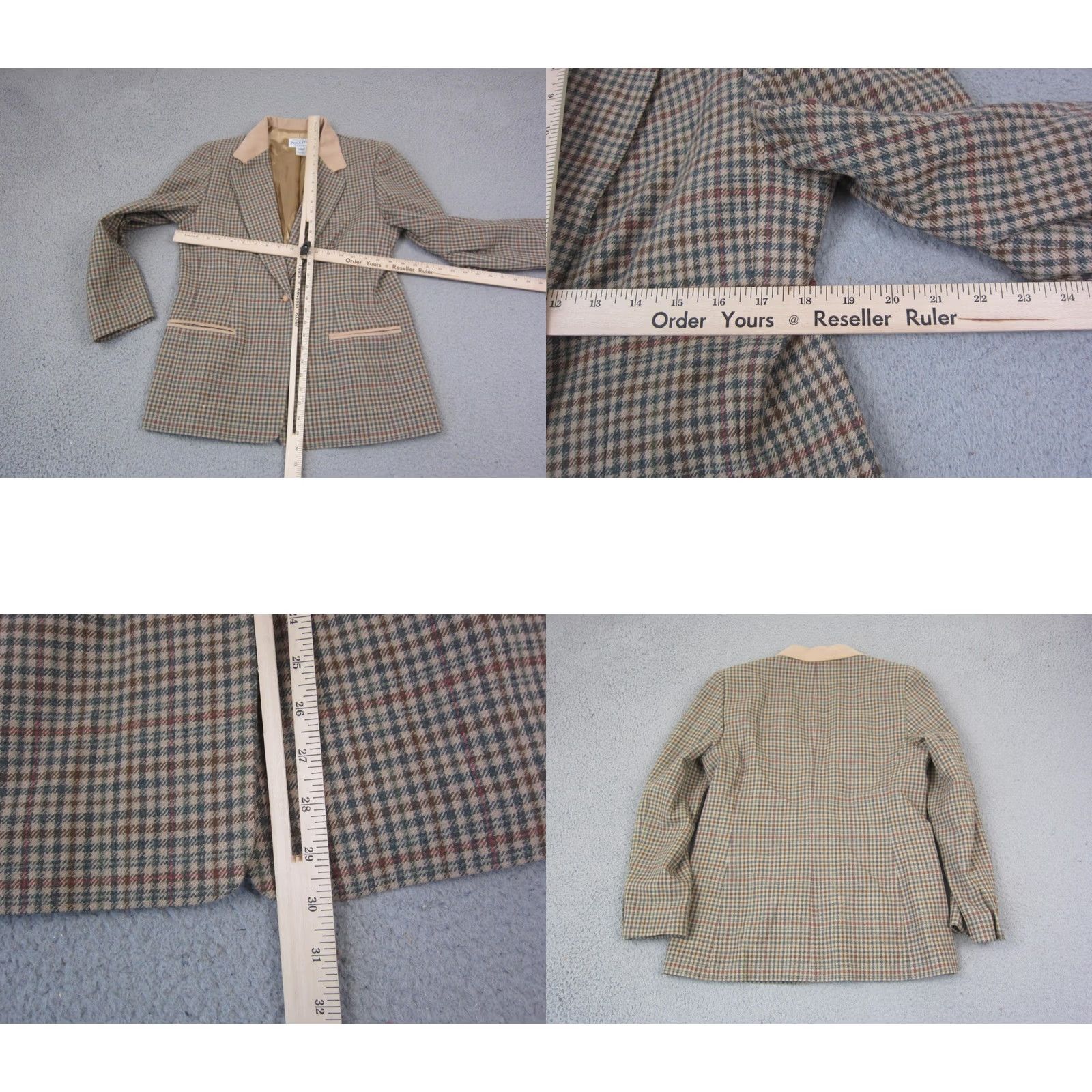 Pendleton VINTAGE Pendleton Jacket Womens Size 12 Brown 100% Wool Blazer Tweed 80s 90s Classic Size XL / US 12-14 / IT 48-50 - 8 Thumbnail