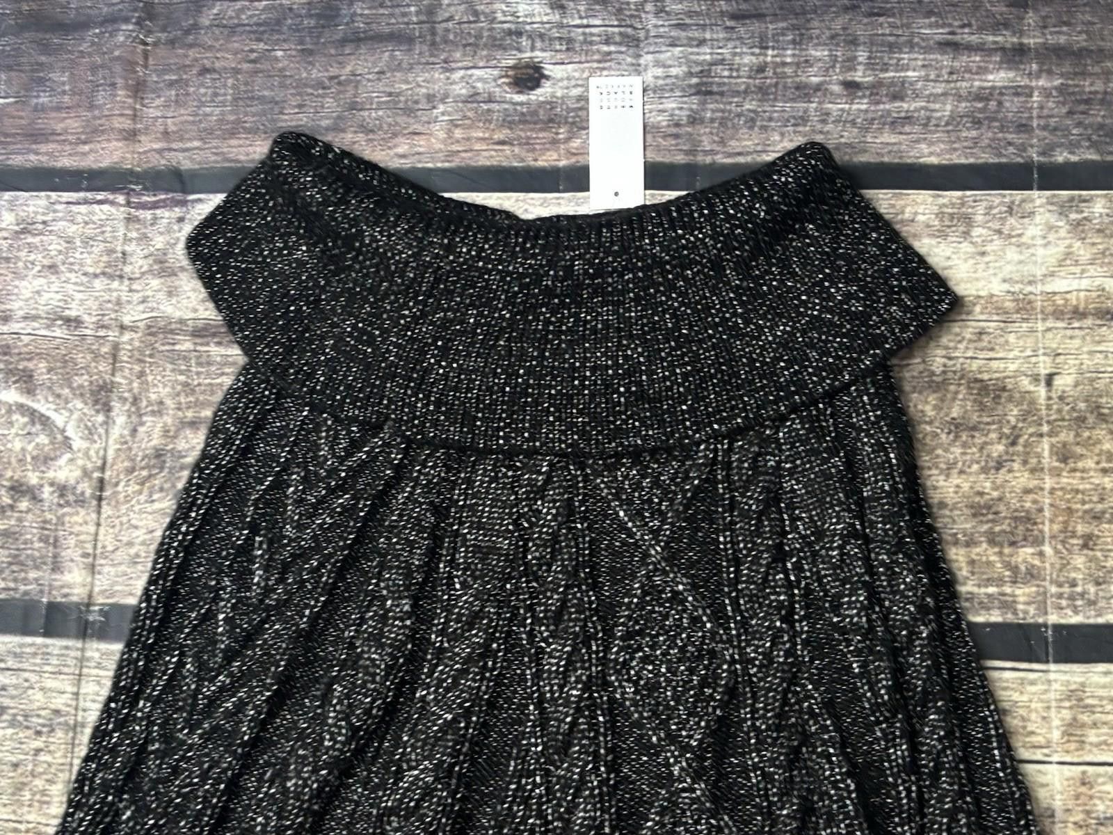 Other White House Black Market Poncho Sweater Womens M/L Ecru Marl Size L / US 10 / IT 46 - 4 Thumbnail